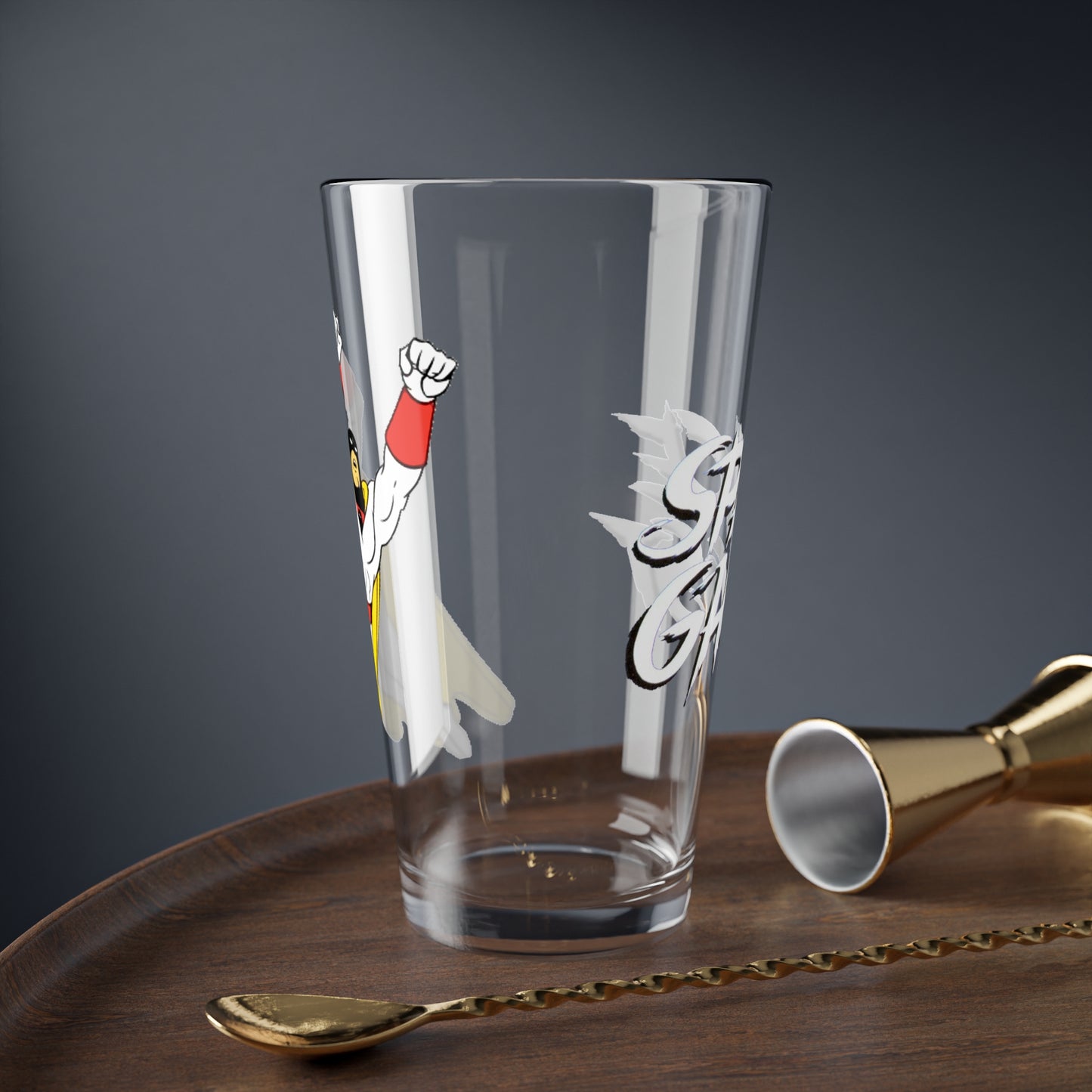 Space Ghost Pint Glass, 16oz - Popular Hanna-Barbera Saturday Morning Cartoon - 1960s - Alex Toth Design - Ghost Planet