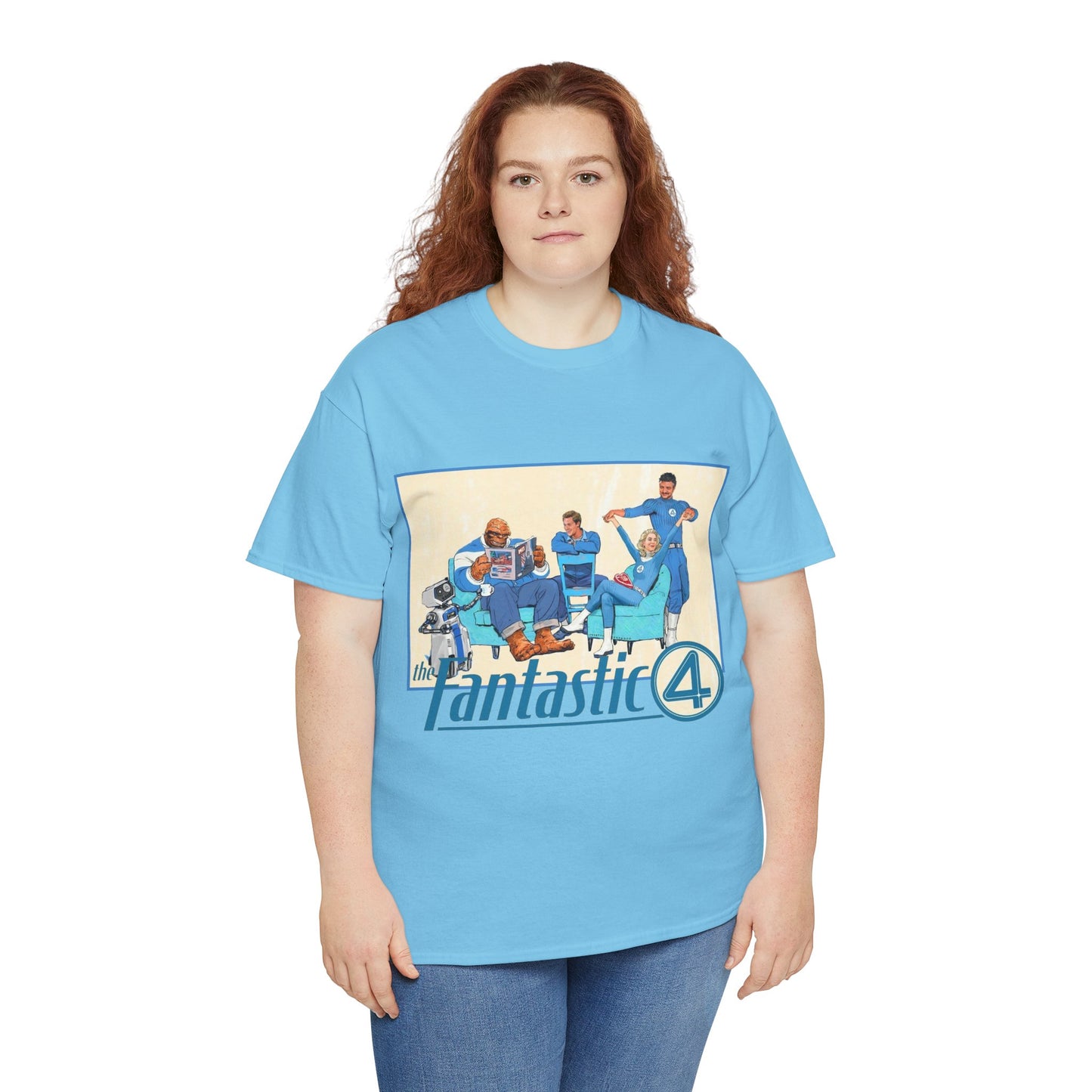 Fantastic Four T-Shirt - 2025 MCU Movie - Reed Richards, Invisible Woman, Thing, Human Torch - Marvel Comics Characters