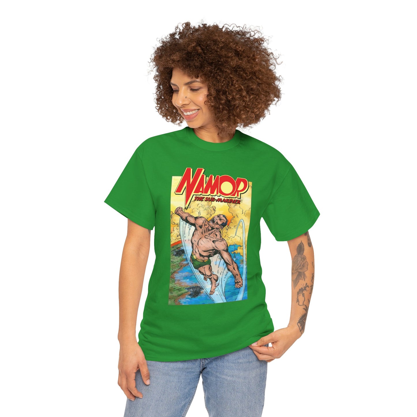 Namor T-Shirt - John Byrne Art - The Sub-Mariner - Marvel Comics 1980s Series - King of Atlantis