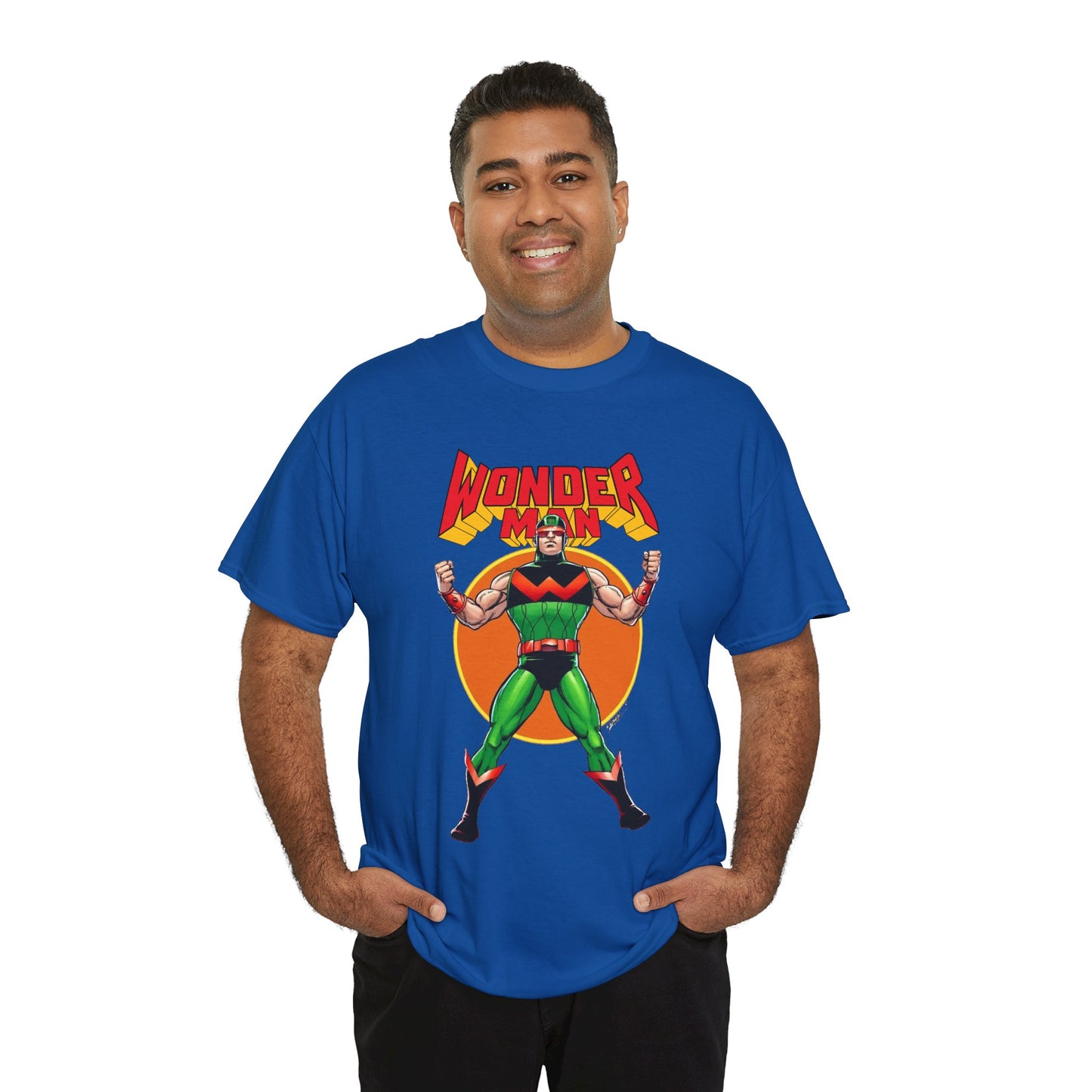Wonder Man T-Shirt - Classic George Perez Art - Simon Williams, Avengers Member - Popular Marvel Comics Character