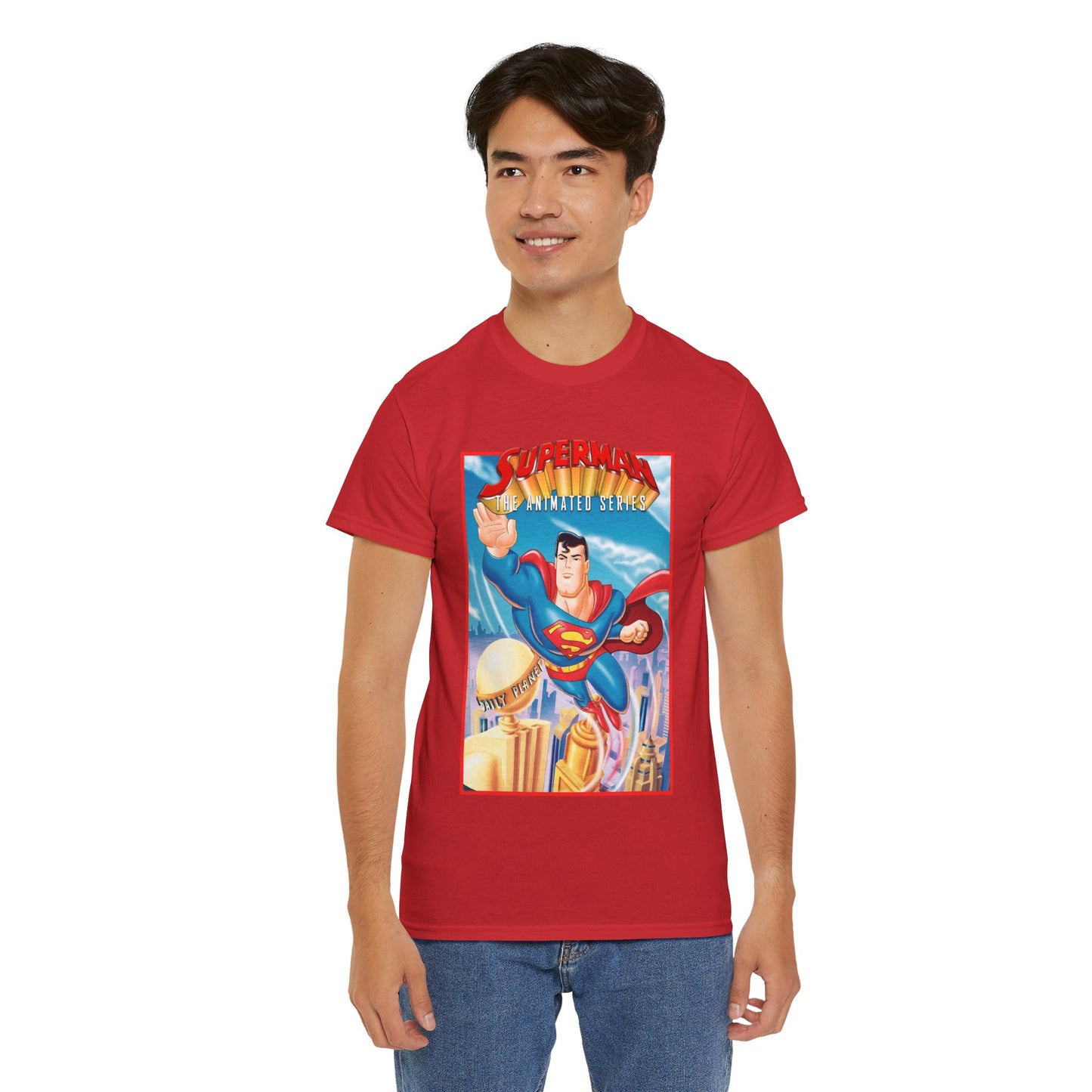 Superman The Animated Series T-Shirt - DC Comics - WB Cartoon 1990s - Metropolis - Man of Steel - Daily Planet