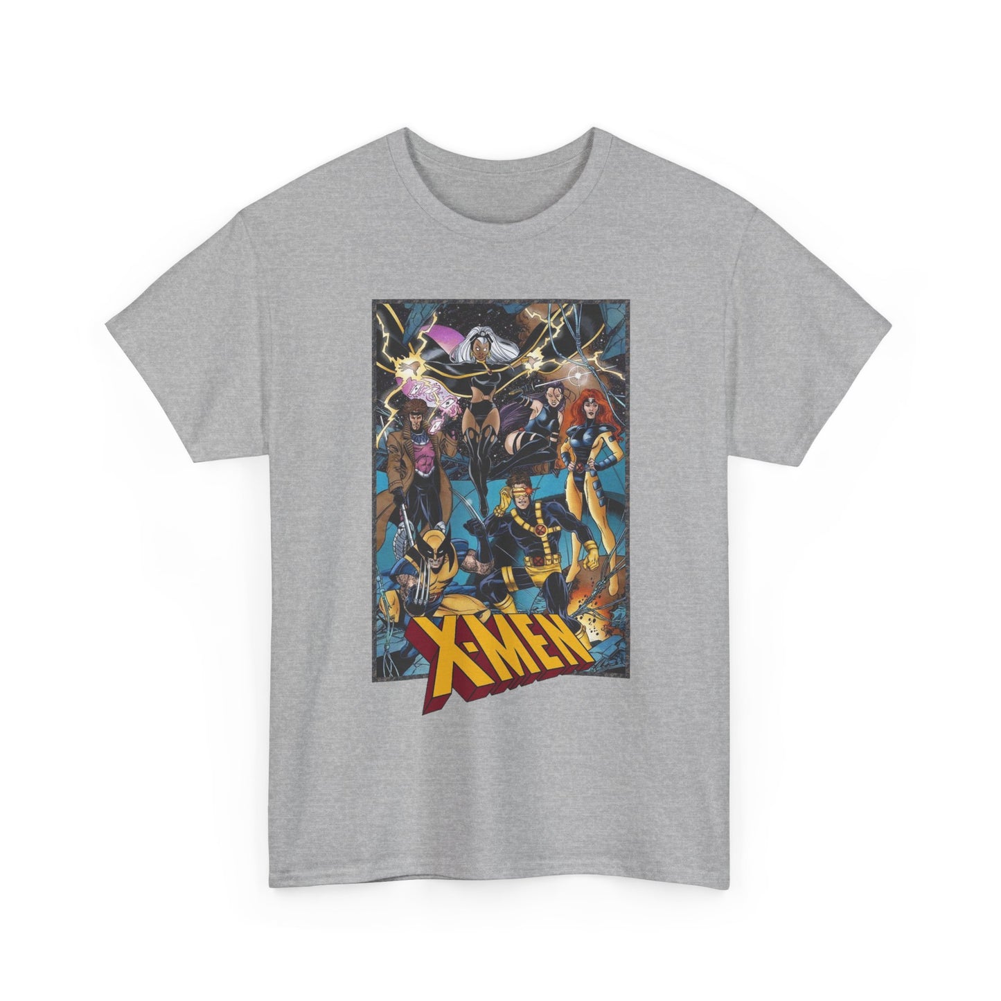 Uncanny X-Men T-Shirt - George Perez Art - Cyclops, Jean Grey, Psylocke, Gambit, Storm - Marvel Comics Mutant Heroes