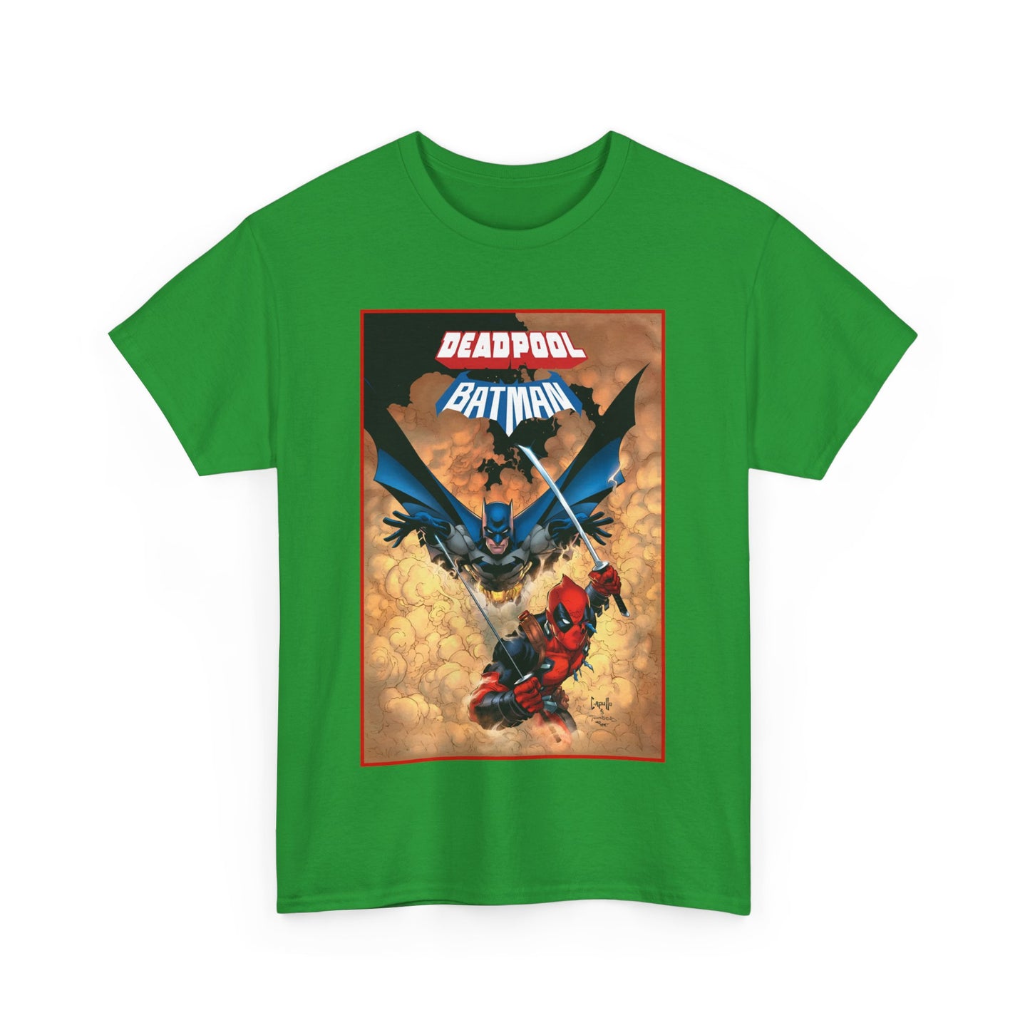Deadpool & Batman T-Shirt - Greg Capullo Art - DC & Marvel Comics - Crossover - Slade Wilson, Bruce Wayne - 2025