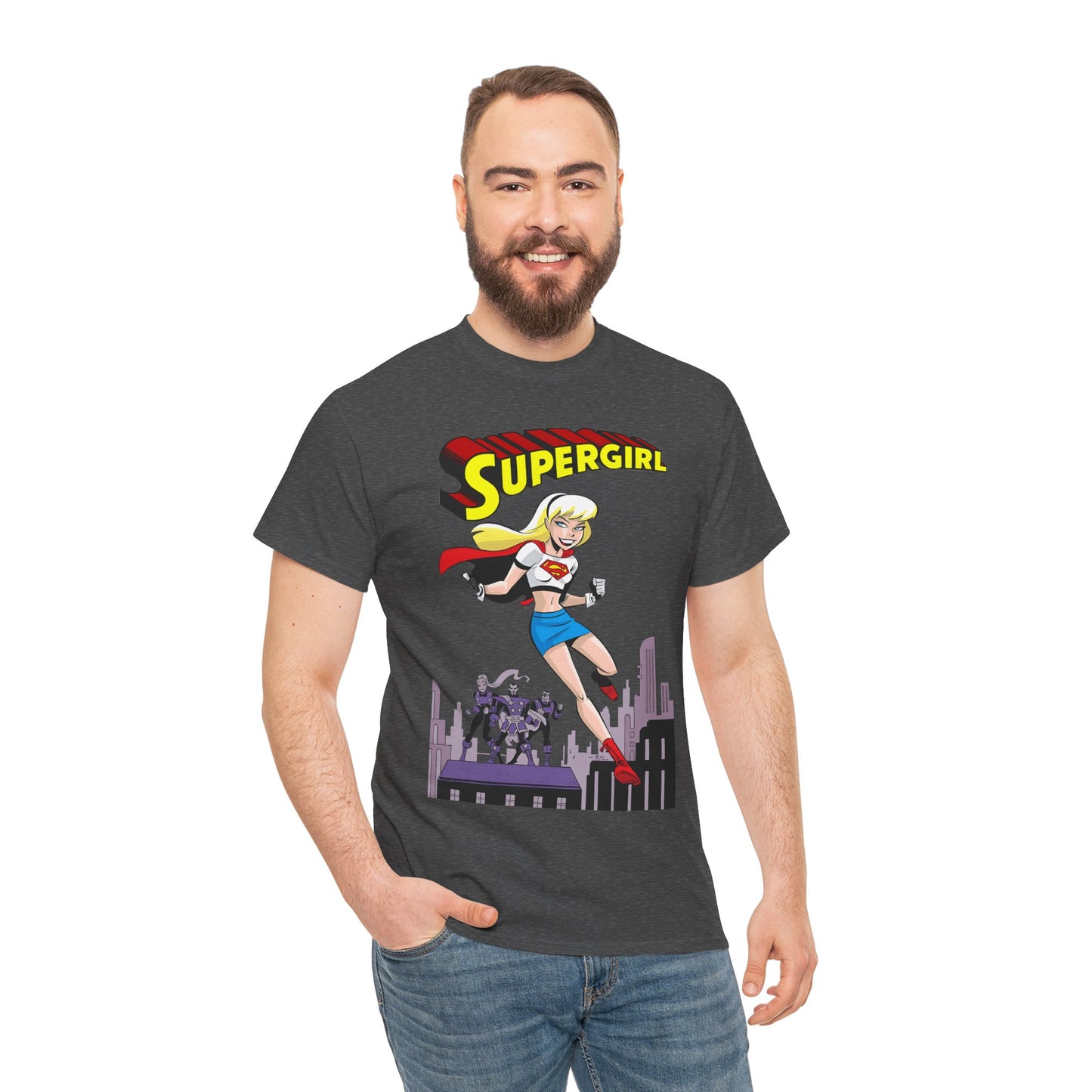 Supergirl T-Shirt - Bruce Timm Art - DC Comics Animated Series 1990s - Kara, Superman's Cousin