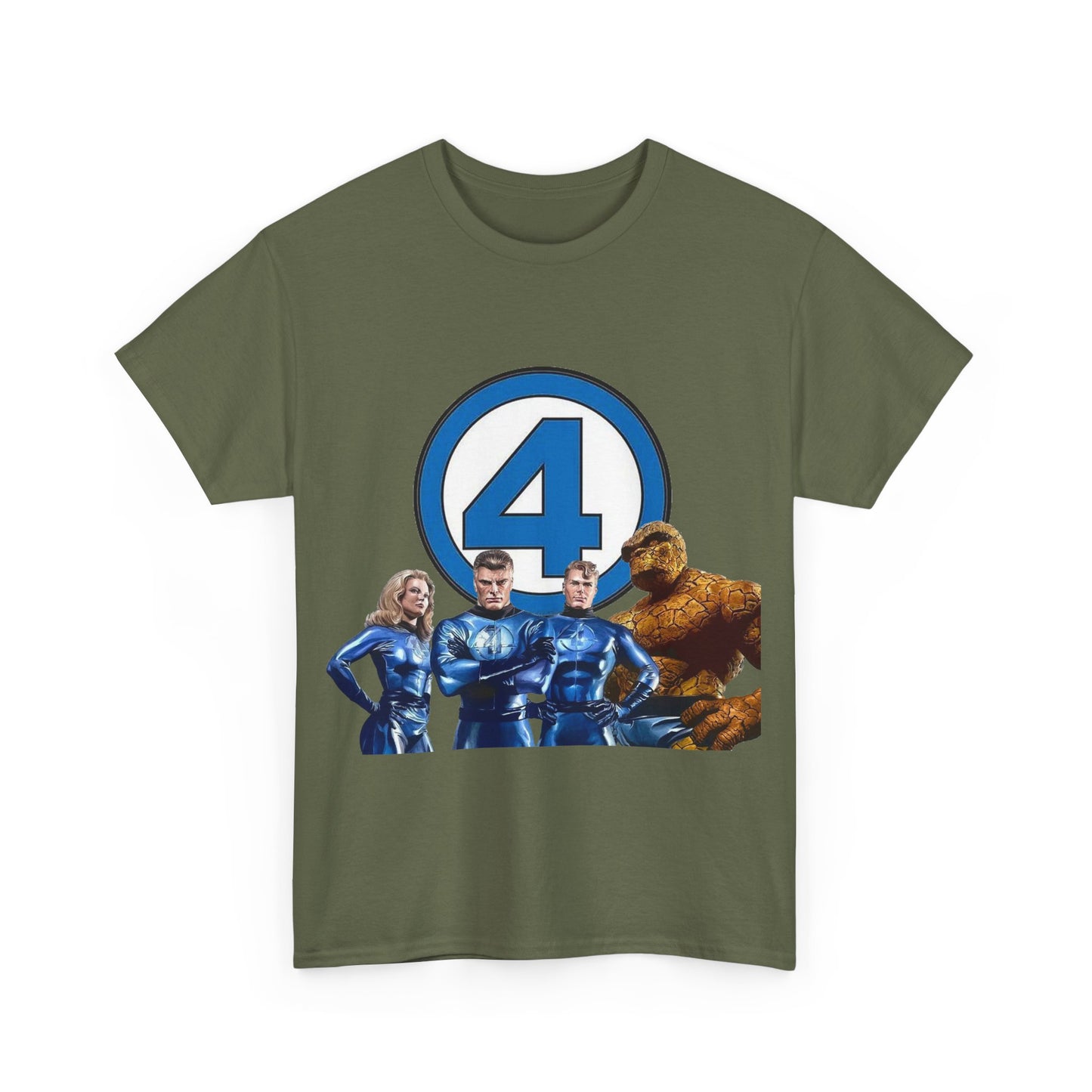 Fantastic Four T-Shirt - Alex Ross Art - 2025 MCU Movie - Iconic Marvel Comics Characters - Human Torch, Invisible Woman, The Thing, Reed Richards