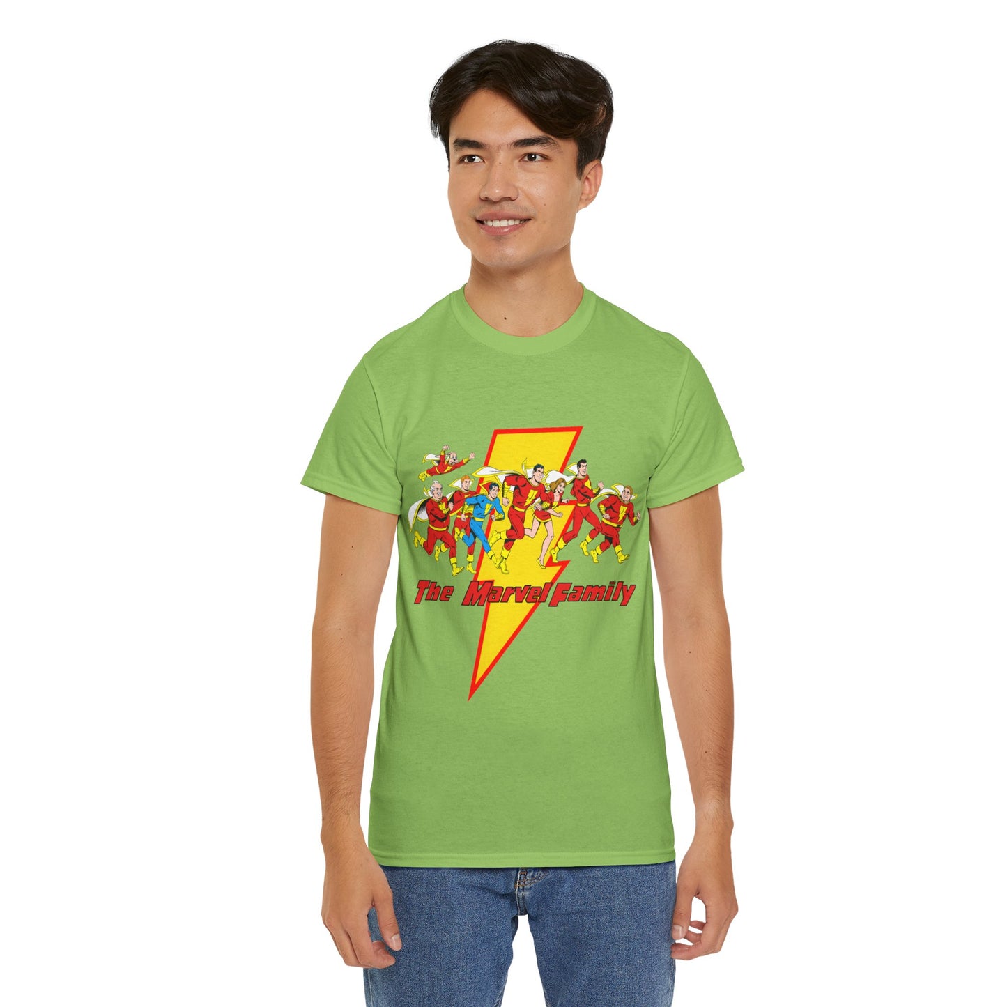 Marvel Family T-Shirt - Shazam - DC Comics - Mary Marvel, Hoppy the Marvel Bunny, Uncle Marvel, Captain Marvel Jr - DC Who's Who Art