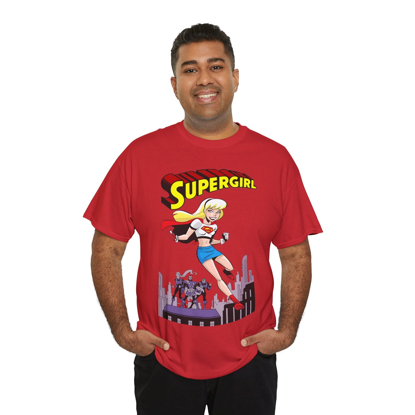 Supergirl T-Shirt - Bruce Timm Art - DC Comics Animated Series 1990s - Kara, Superman's Cousin