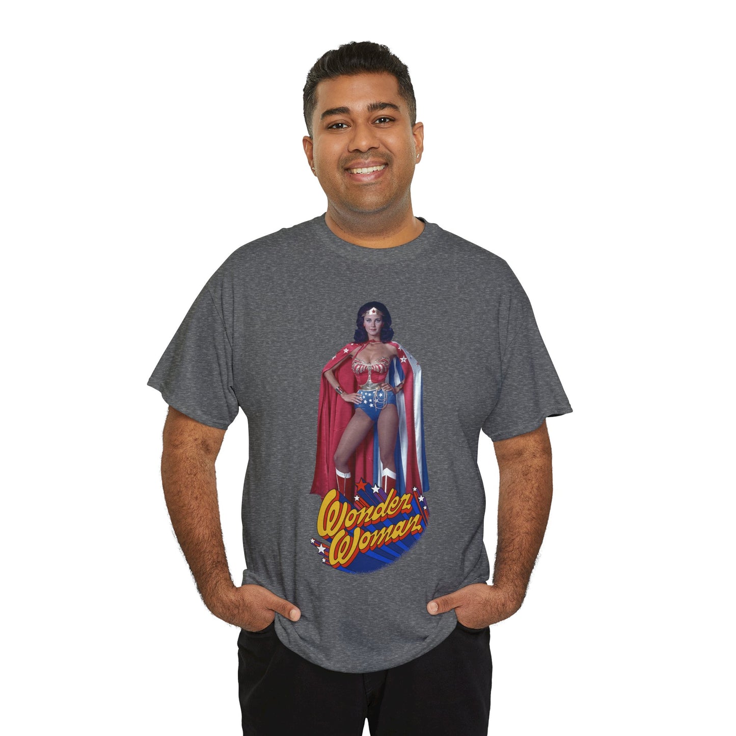 Wonder Woman T-Shirt - Lynda Carter - DC Comics - 1970s CBS TV Show - Amazons from Paradise Island