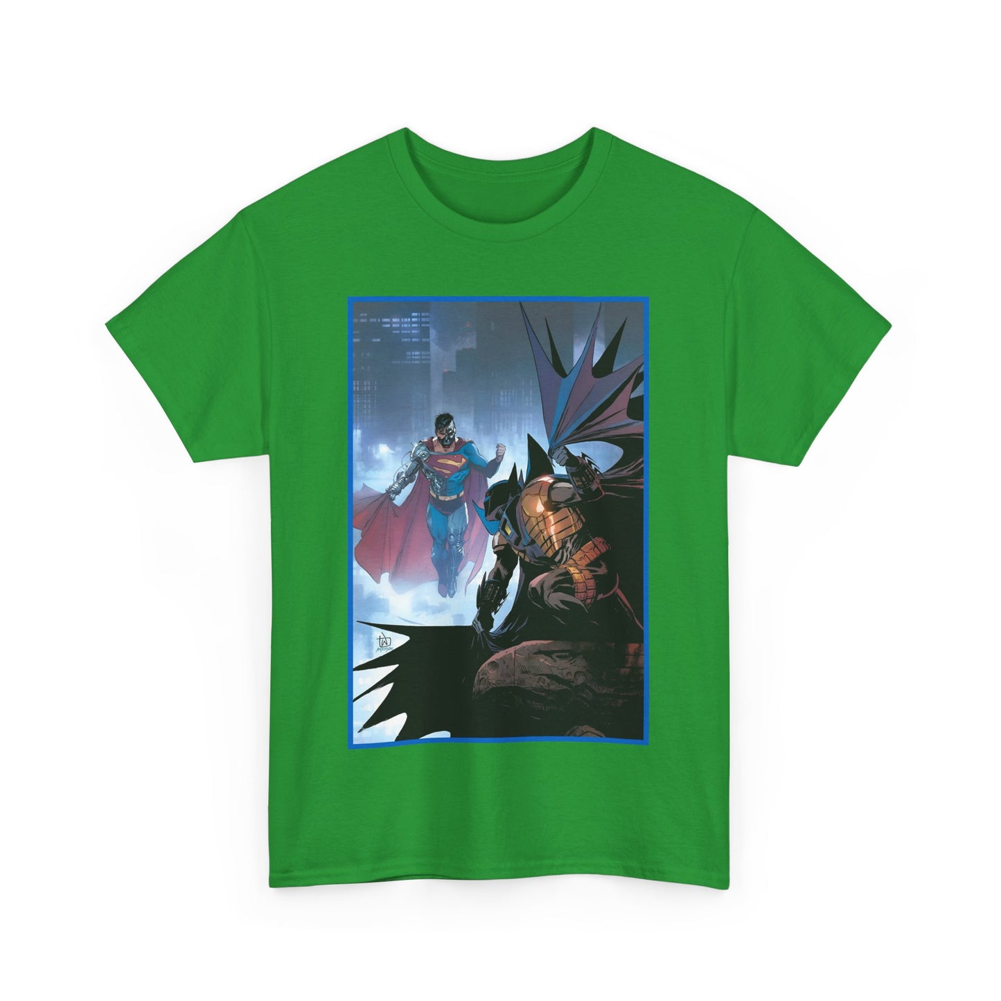 Cyborg Superman Vs Azrael Batman T-Shirt - Lee Weeks Art - Reign of the Superman, Knightfall - World's Finest Variant Cover Art - DC Comics