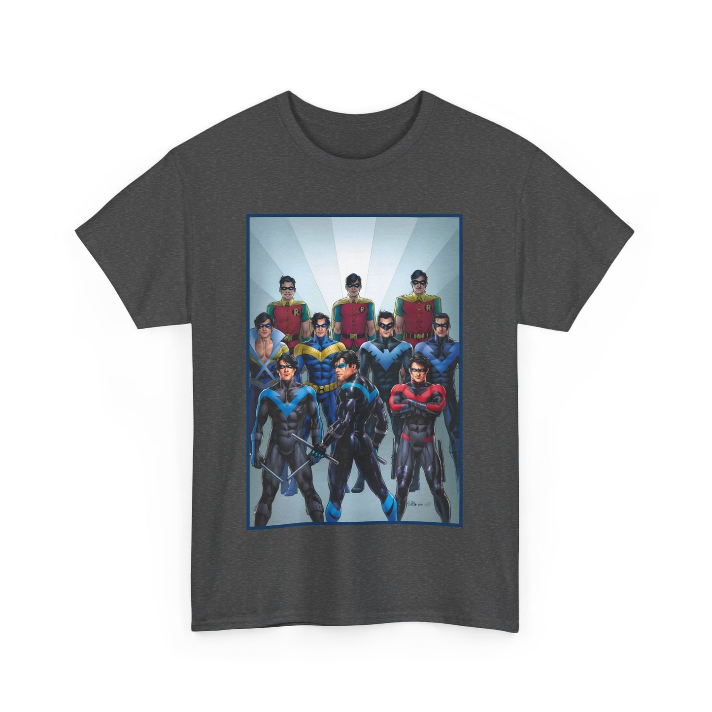 Nightwing Through the Ages T-Shirt - Nicola Scott Art - Dick Grayson, Robin the Boy Wonder - Batman Sidekick - New Teen Titans Leader - DC Comics
