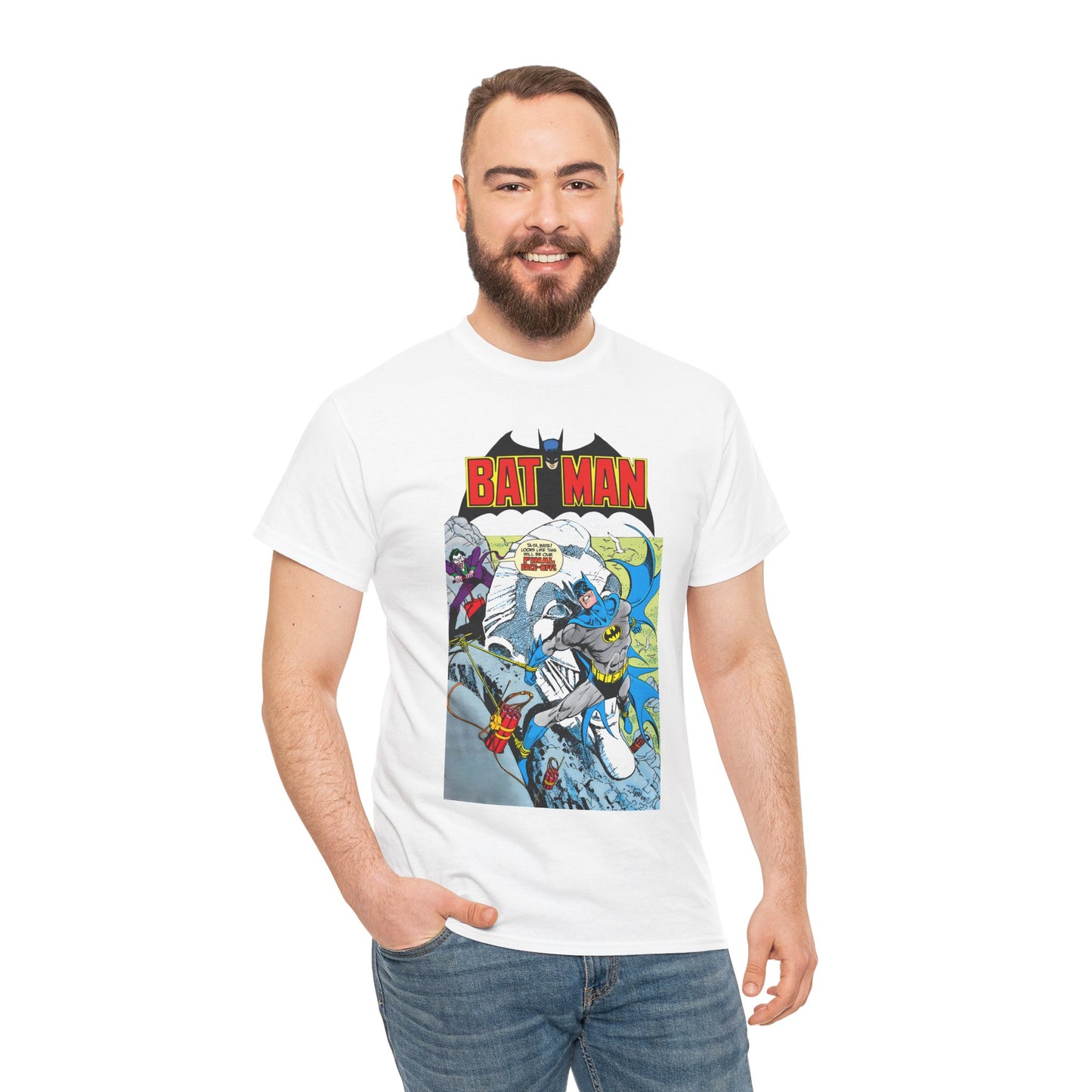 Batman T-Shirt - José Luis García-López Art - Joker - #353 Cover Art - Batman Strapped to Mount Rushmore - Amazing Bronze Age Art