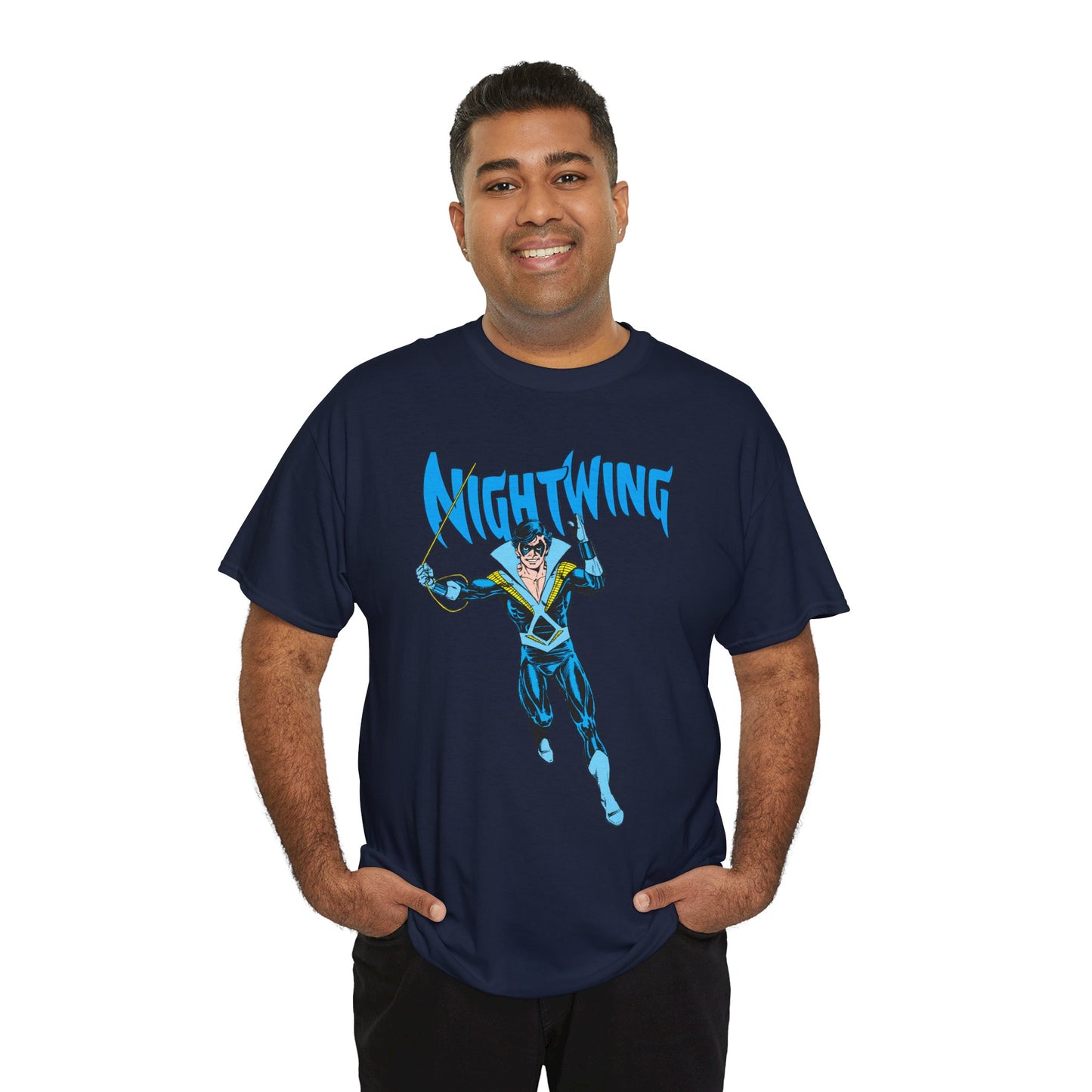 Nightwing T-Shirt - George Perez Art - New Teen Titans, Dick Grayson - DC Comics - Batman's Former Sidekick, Titans Leader