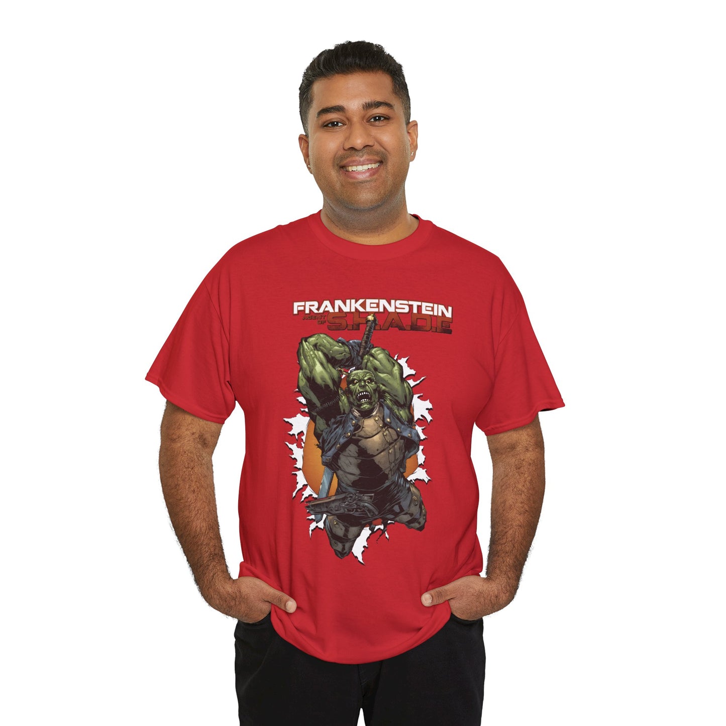 Frankenstein, Agent of SHADE T-Shirt - Alberto Ponticelli Art - New 52 Series - DC Comics