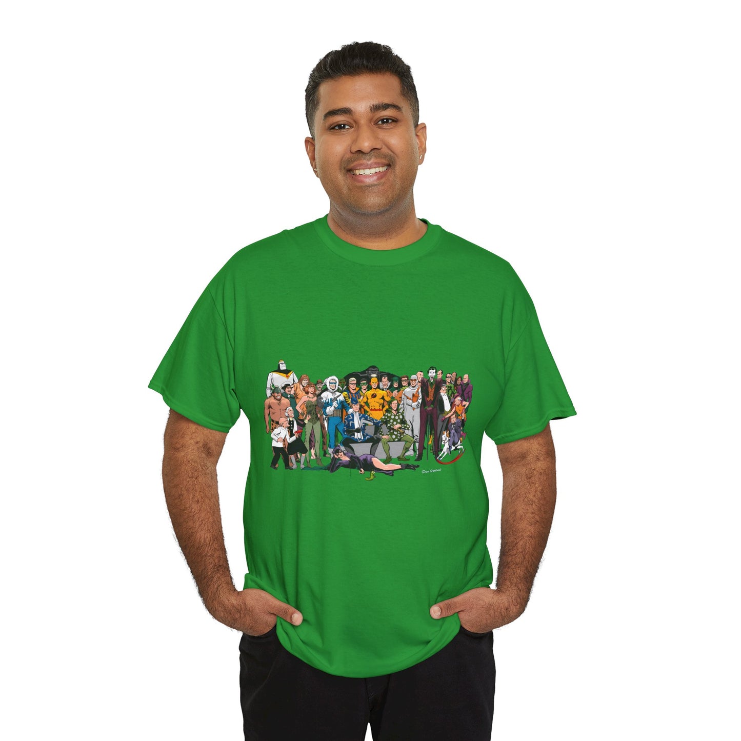 Secret Origins of Super-Villains T-Shirt - Dick Giordano Art - DC Comics - Joker, Mirror Master, Captain Cold, Lex Luthor, Scarecrow, Poison Ivy, Grodd