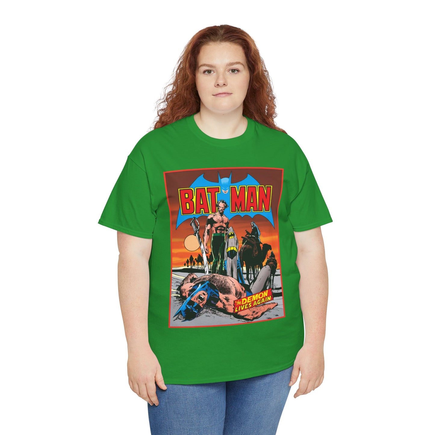 Batman T-Shirt - Neal Adams Art - R'as Al Ghul - Demon Lives Again - DC Comics - Dark Knight Detective