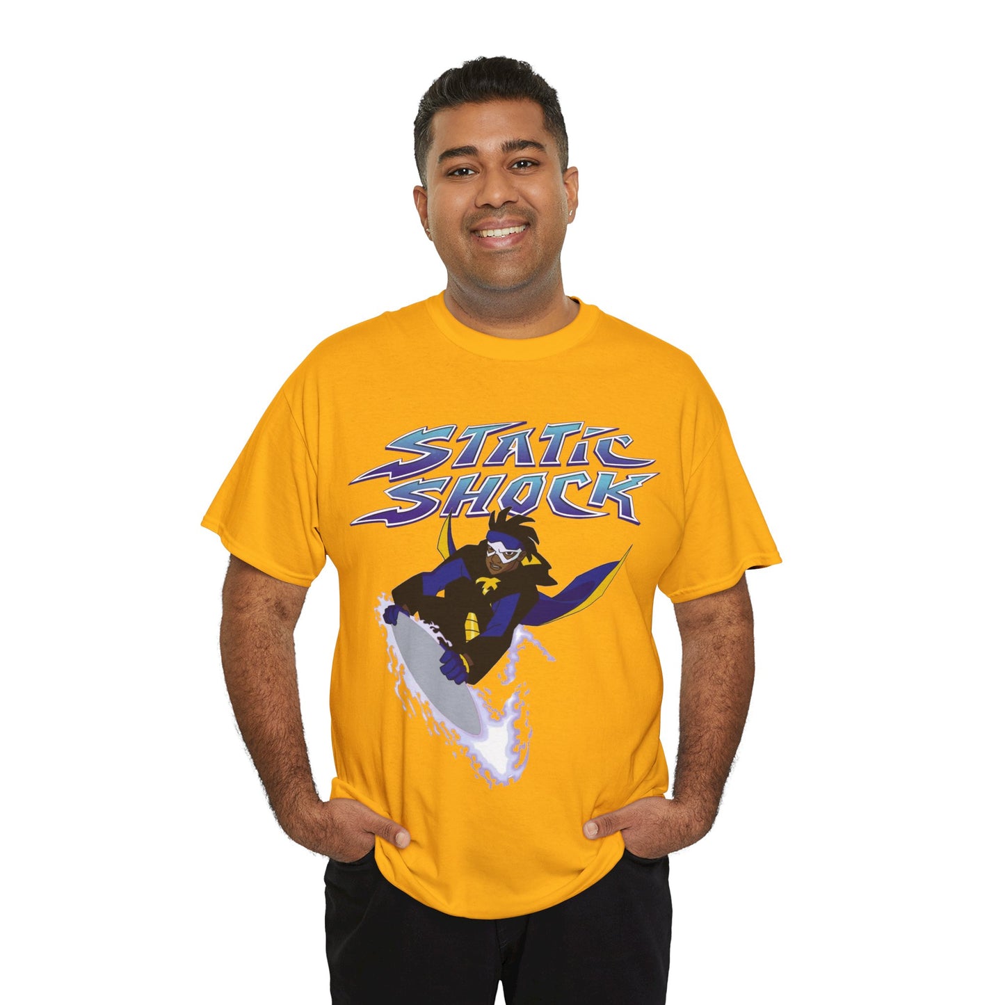 Static Shock T-Shirt - Milestone Comics - WB 1990s Animated Series - DC Comics - Virgil Hawkins