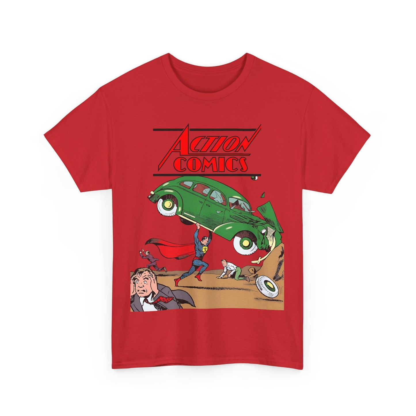 Superman T-Shirt - Action Comics #1 Cover Art - Clark Kent, Metropolis - DC Comics Key Image - Golden Age