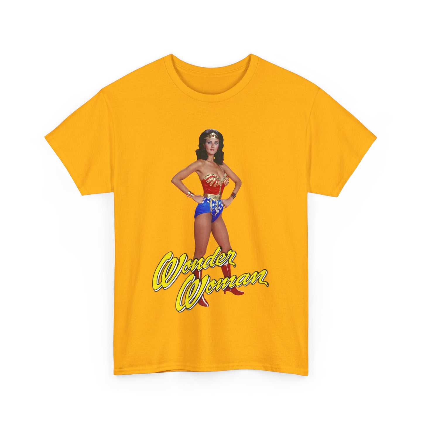 Wonder Woman T-Shirt - Lynda Carter - Popular 1970s CBS TV Show - DC Comics Character - Diana Prince, Paradise Island