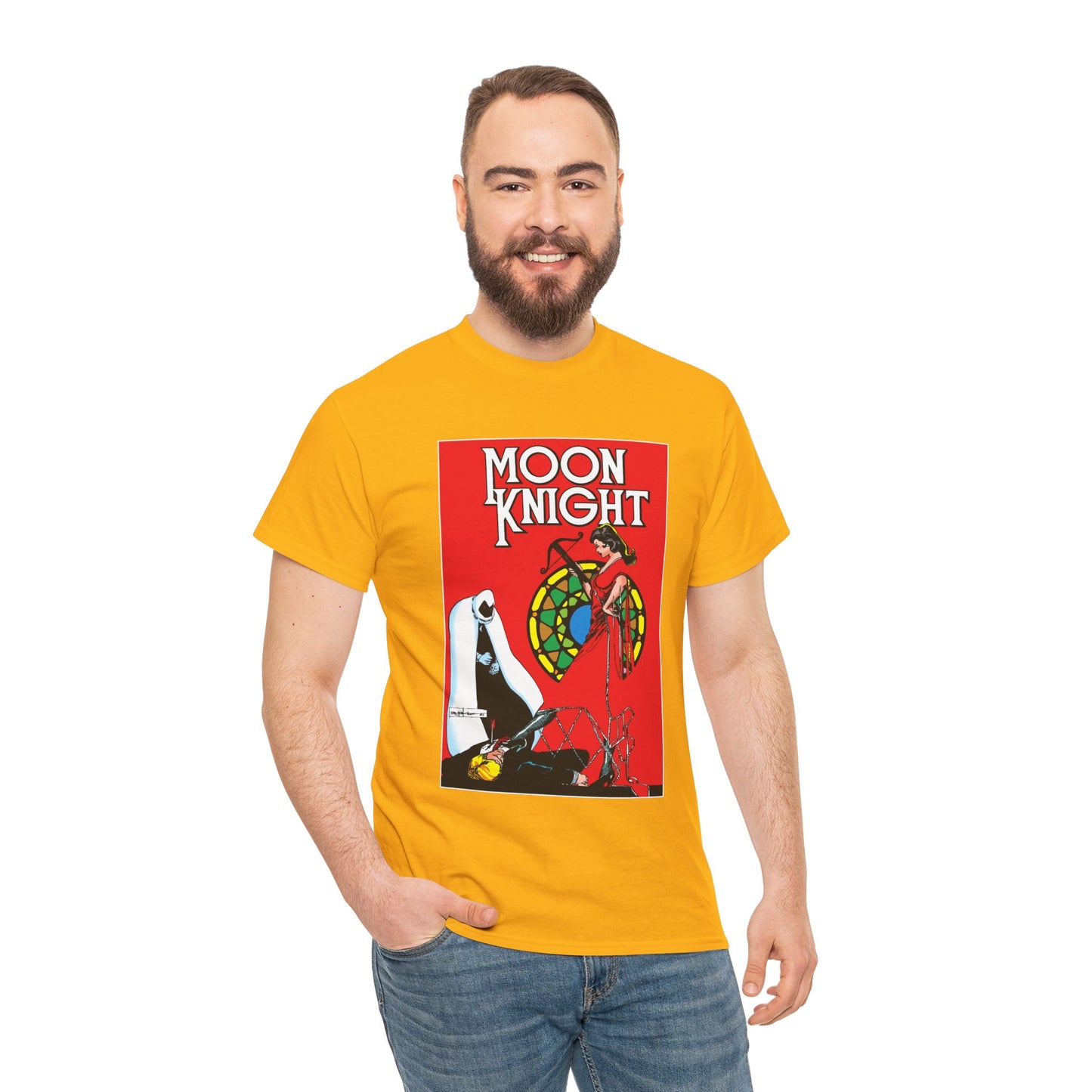 Moon Knight T-Shirt - Bill Sienkiewicz Art - Marc Spector - Marvel Comics - Khonshu