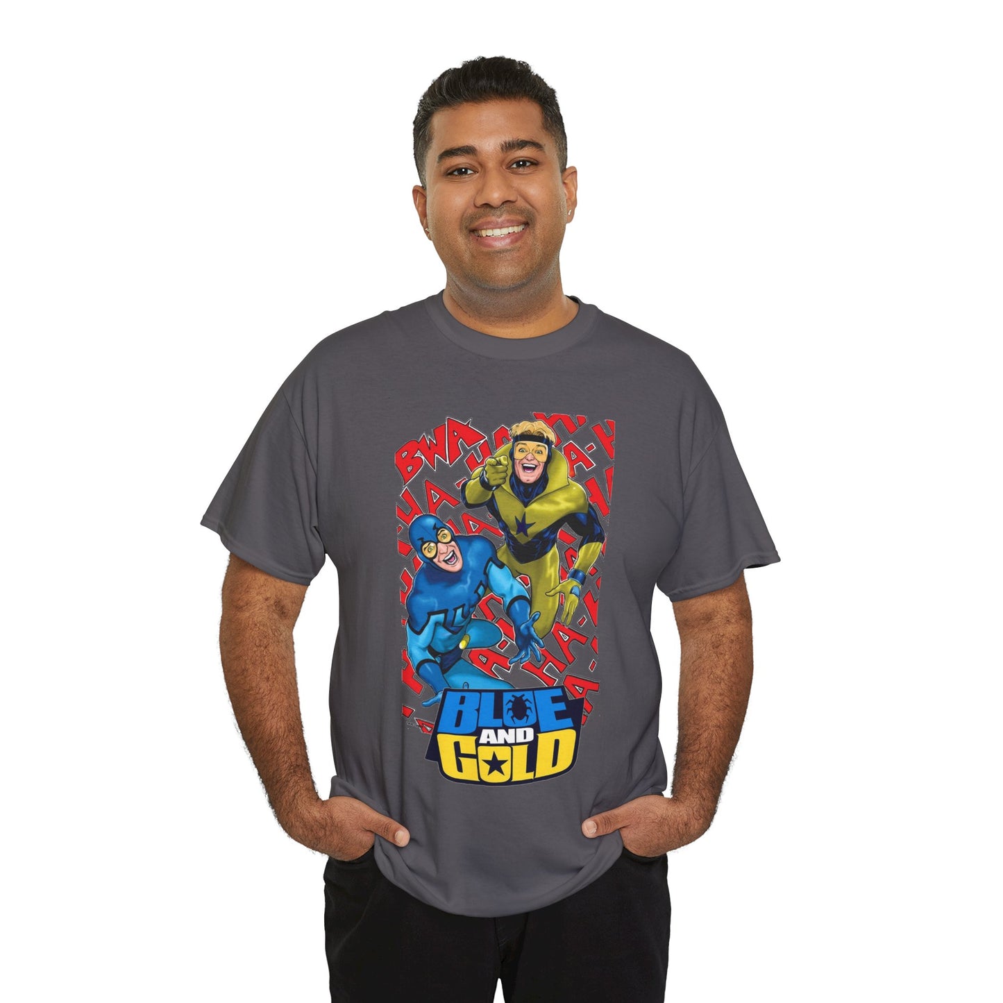 Booster Gold & Blue Beetle T-Shirt - DC Comics - Justice League International Members - Ted Kord