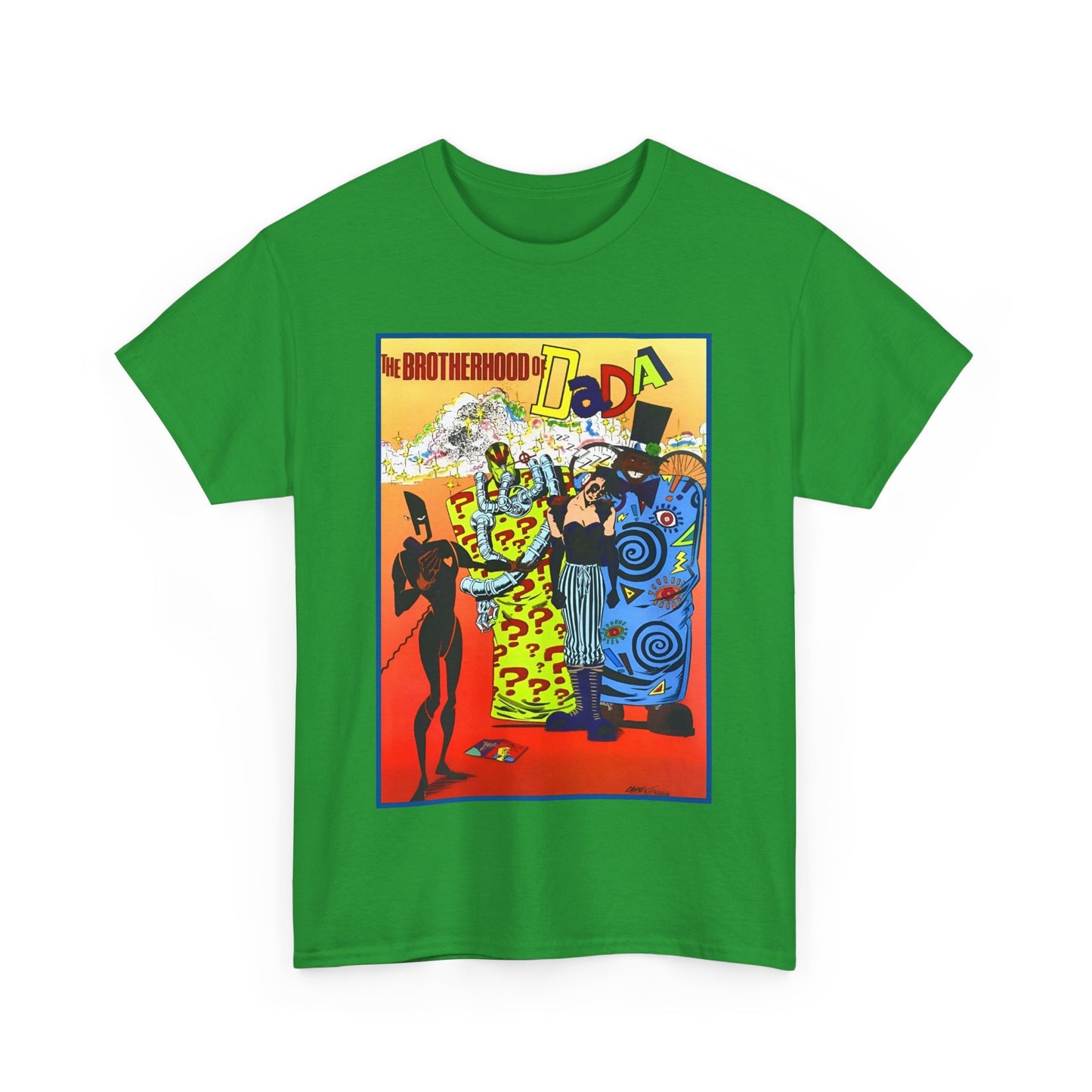 Brotherhood of Dada T-Shirt - Doom Patrol Foes - Mr Nobody, Quiz, Frenzy - DC Comics, Vertigo Comics - Grant Morrison Stories