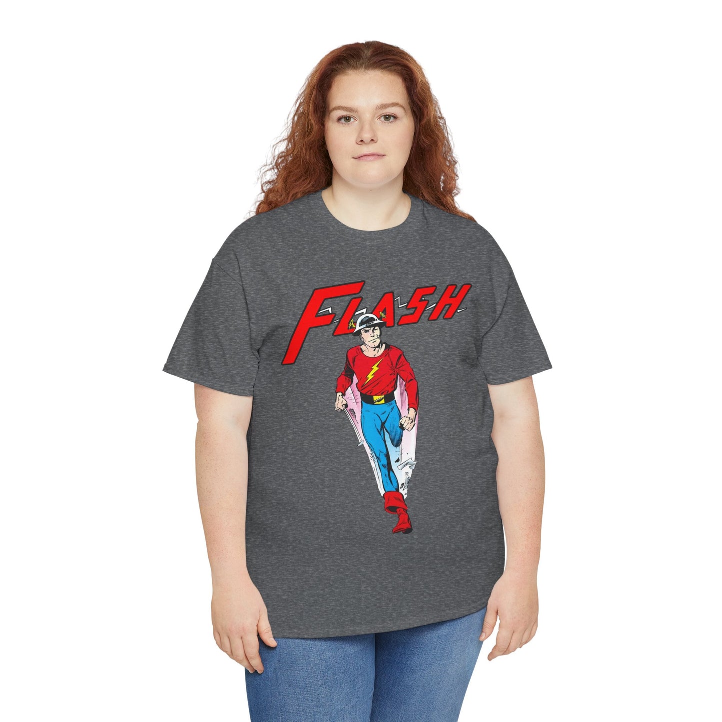 Golden Age Flash T-Shirt - John Byrne Art - Justice Society/JSA Member - Jay Garrick - Speedster