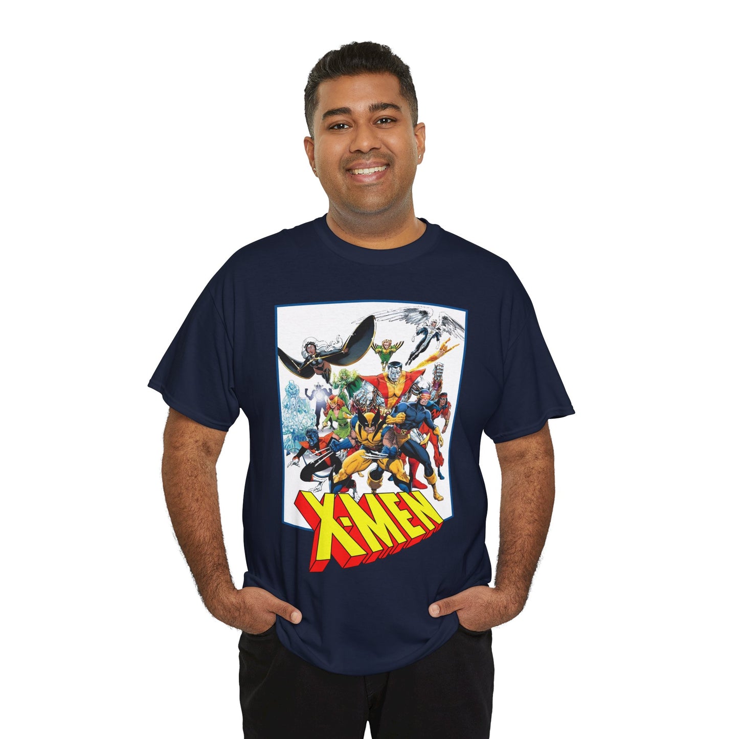 X-Men T-Shirt - Classic Arthur Adams Art - Marvel Comics - Wolverine, Colossus, Storm, Cyclops, Nightcrawler, Iceman