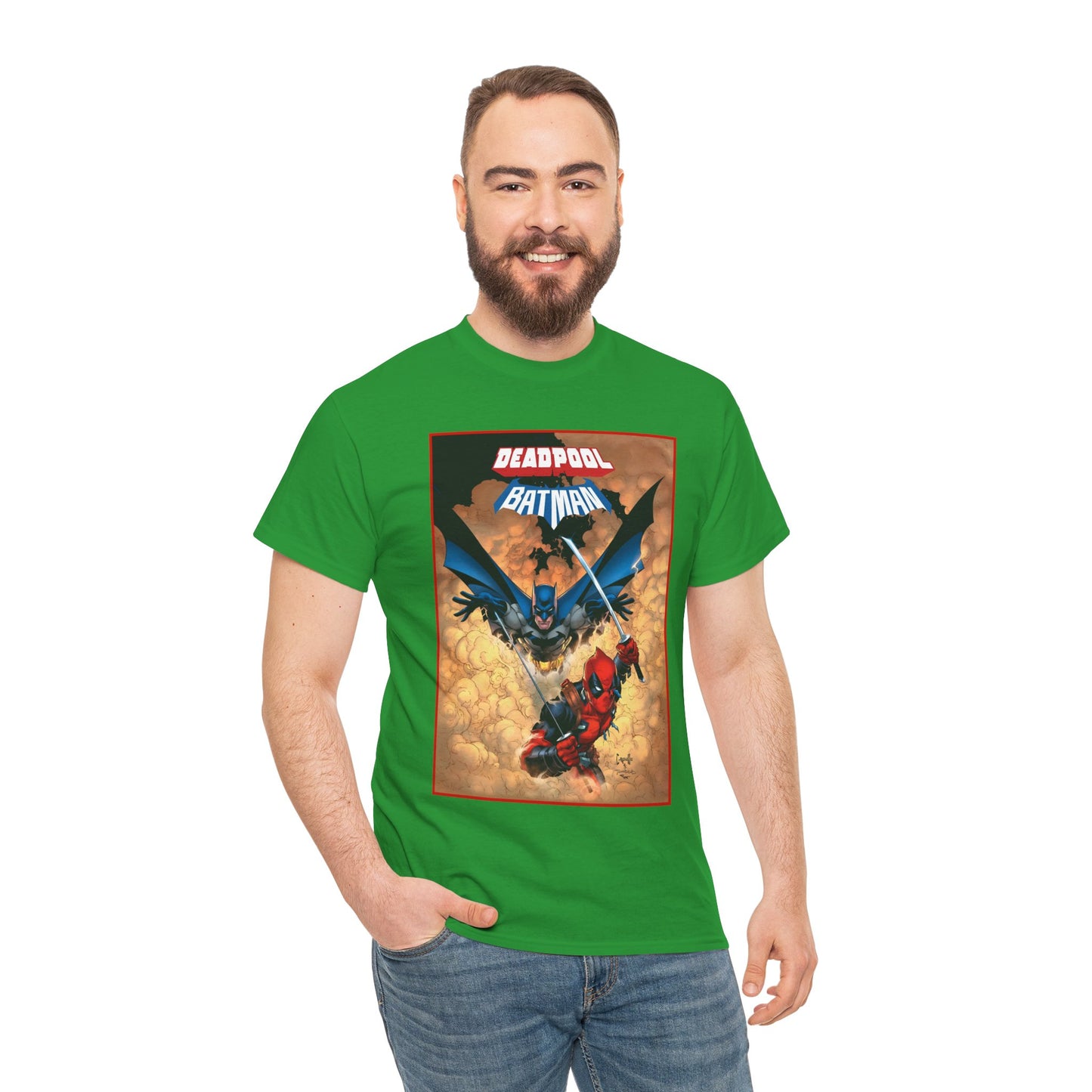Deadpool & Batman T-Shirt - Greg Capullo Art - DC & Marvel Comics - Crossover - Slade Wilson, Bruce Wayne - 2025