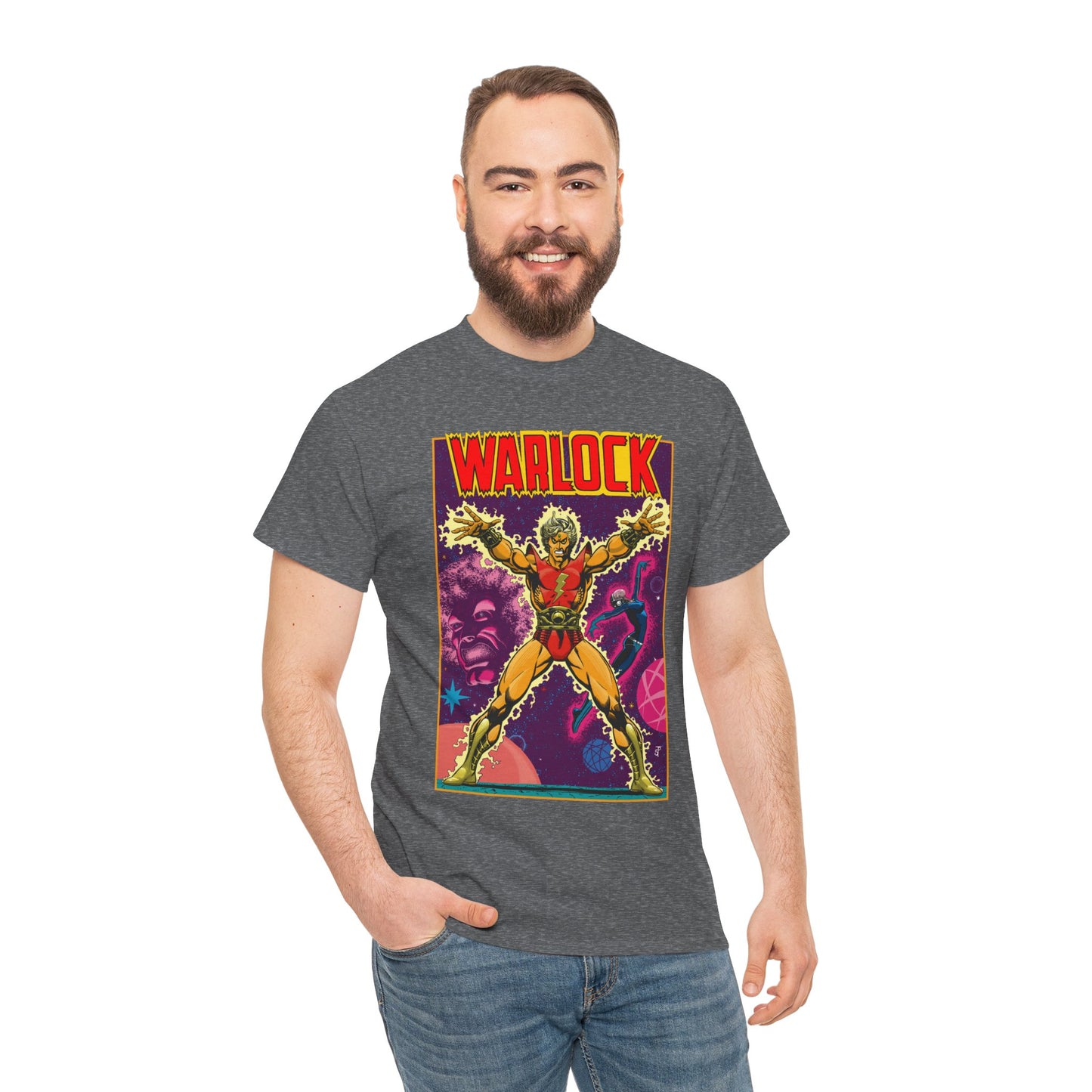 Adam Warlock T-Shirt - Jim Starlin Cover Art - Strange Tales #178 - Popular Marvel Comics Series - Cosmic Heroes
