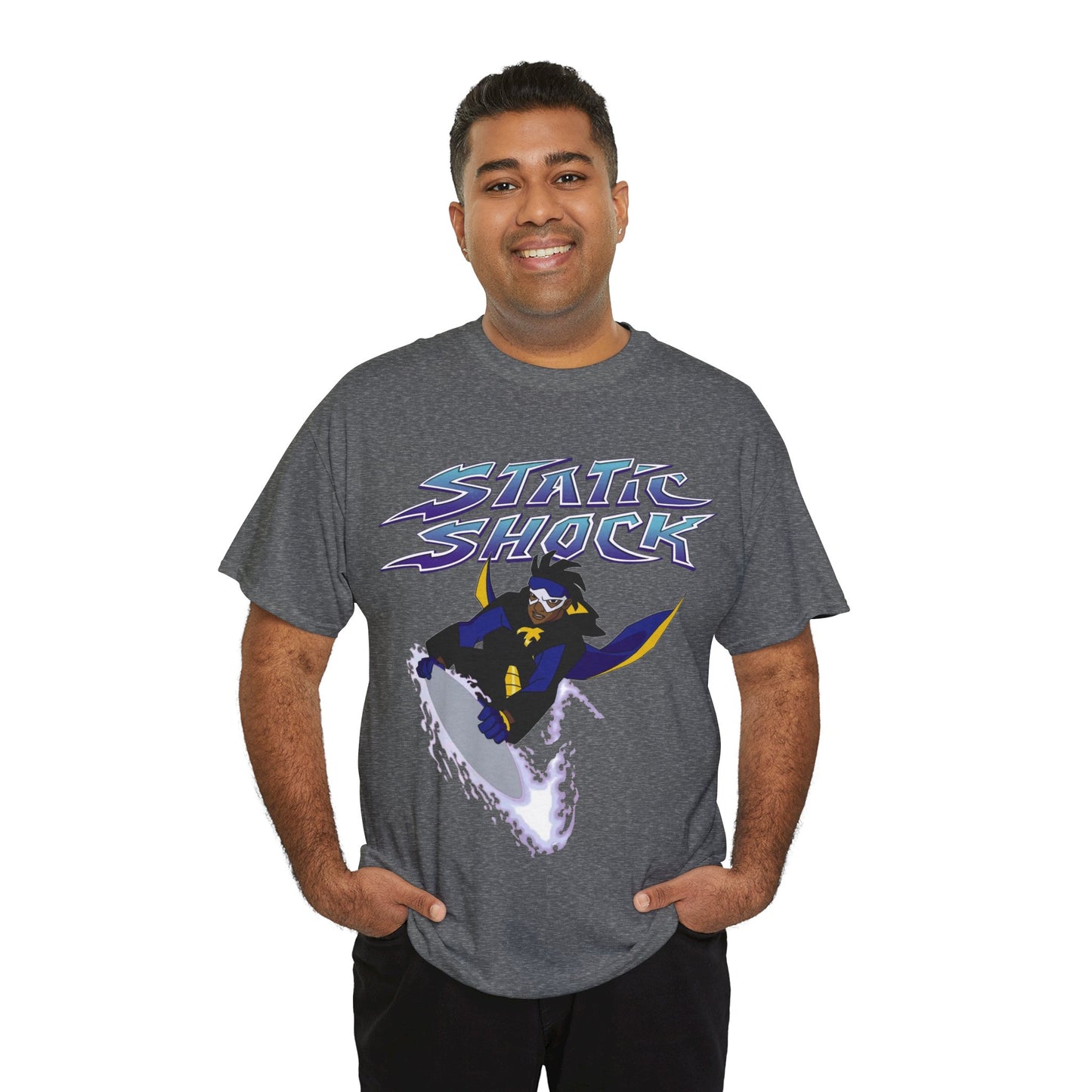 Static Shock T-Shirt - Milestone Comics - WB 1990s Animated Series - DC Comics - Virgil Hawkins