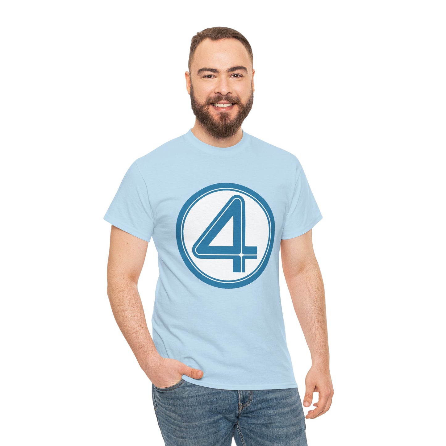 Fantastic Four Logo T-Shirt - New Marvel Movie 2025 - MCU - Pedro Pascal - 4 - Marvel Comics - Reed Richards