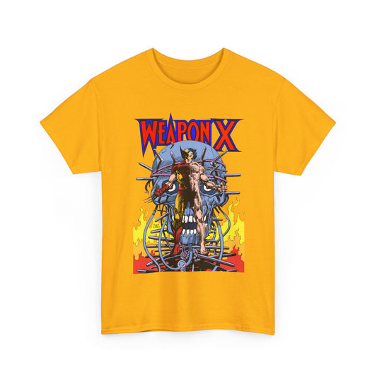 Weapon X T-Shirt - Barry Windsor-Smith Art - Wolverine Origin Story Before He Joined the X-Men - Logan, Mutant Leader - Marvel Comics