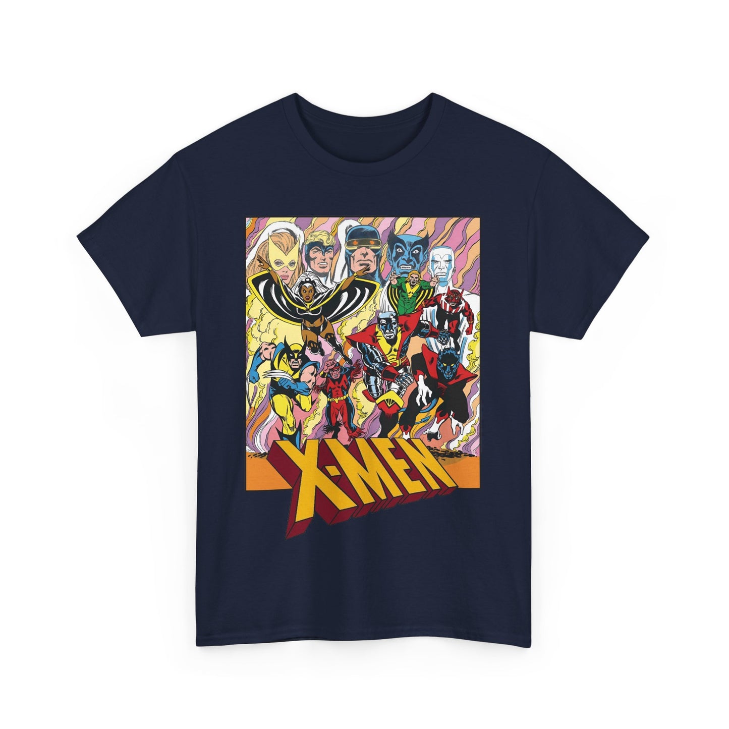 Uncanny X-Men T-Shirt - Dave Cockrum Art - Cyclops, Nightcrawler, Storm, Wolverine, Thunderbird - Marvel Comics
