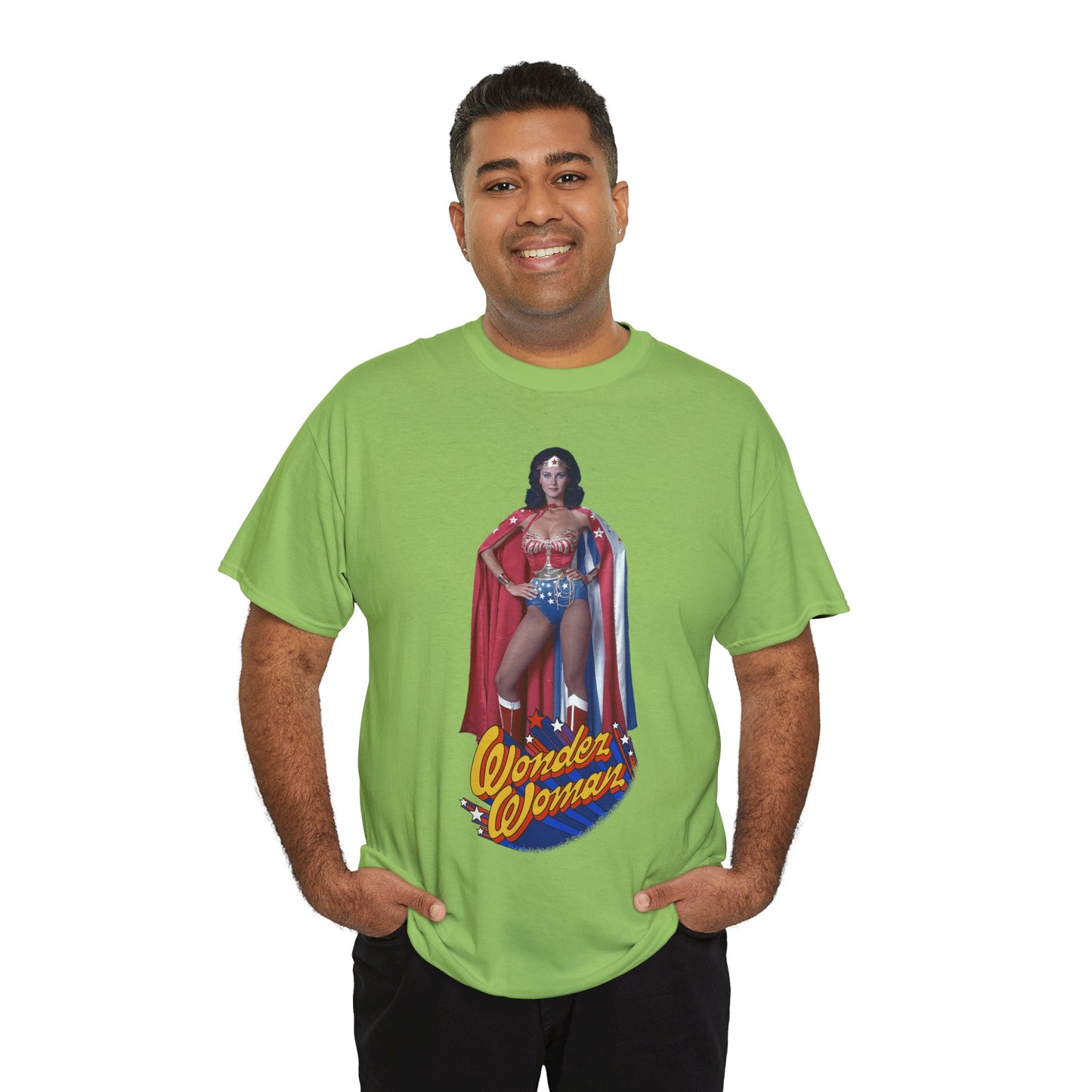 Wonder Woman T-Shirt - Lynda Carter - DC Comics - 1970s CBS TV Show - Amazons from Paradise Island