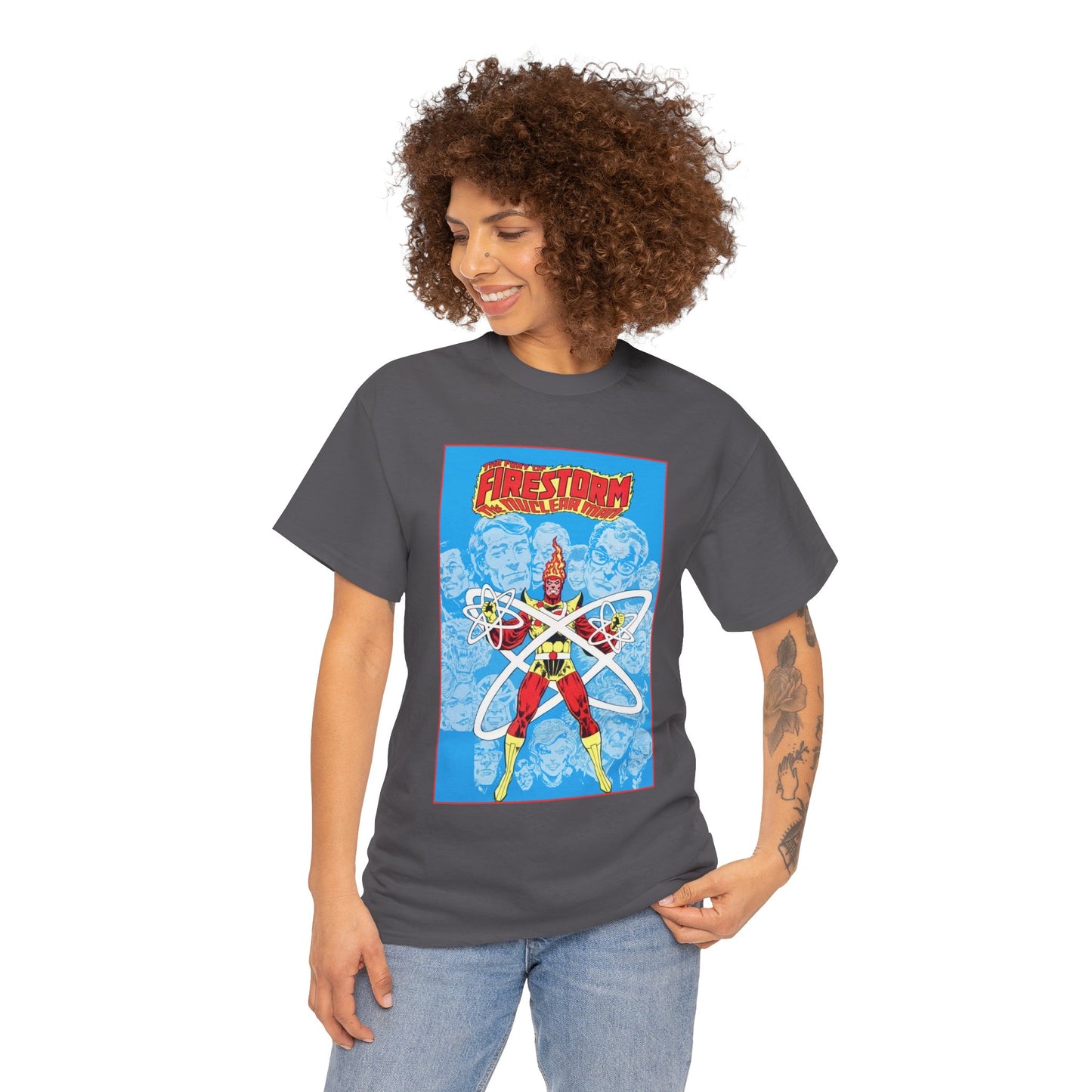 Fury of Firestorm T-Shirt - Pat Broderick Art - The Nuclear Man, Ronnie Raymond - JLA Member - DC Comics