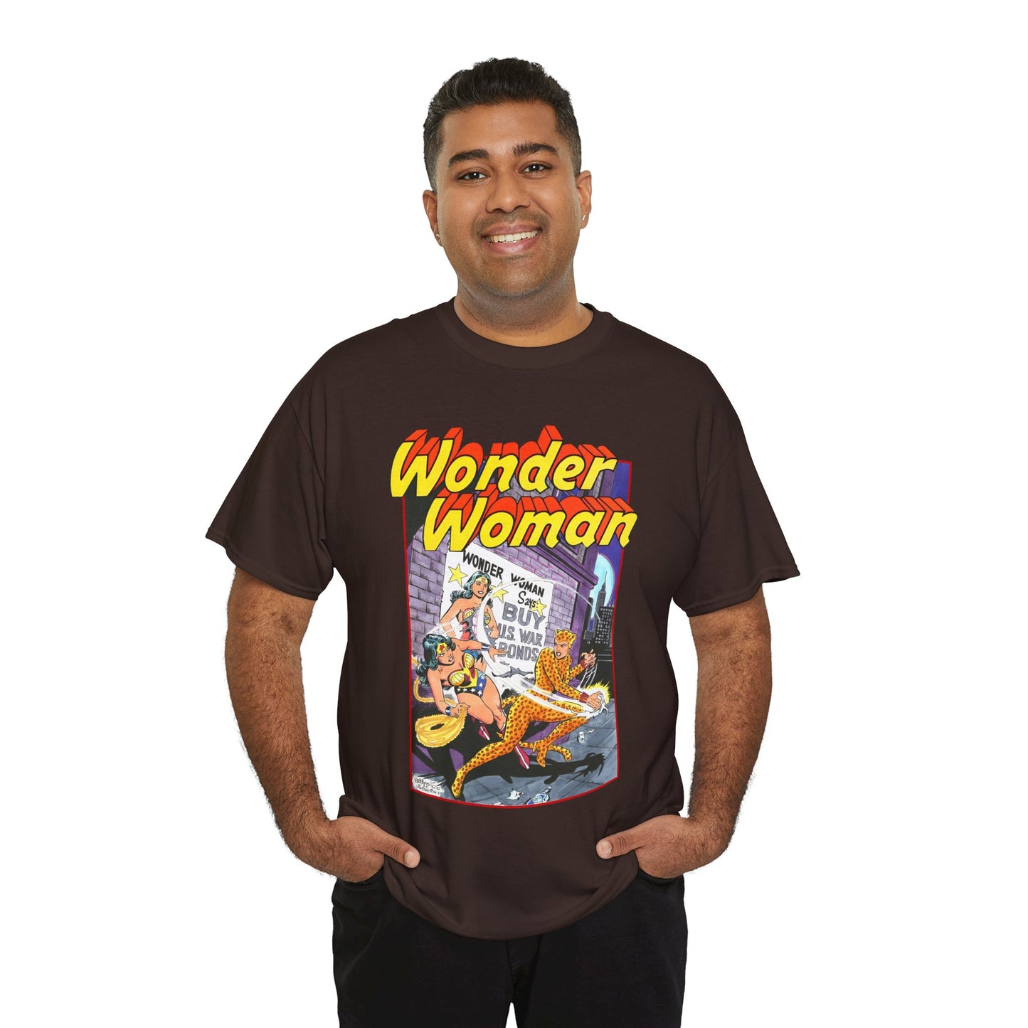 Wonder Woman T-Shirt - José Luis García-López Art - Vs The Cheetah - Classic Bronze Age Art - DC Comics