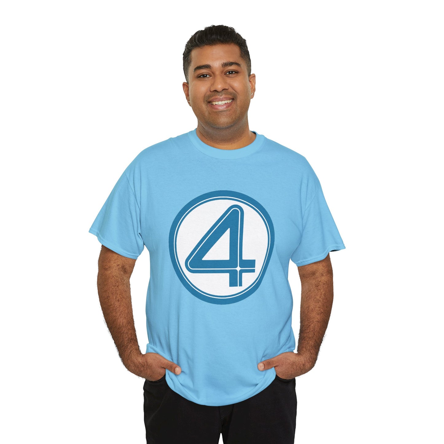 Fantastic Four Logo T-Shirt - New Marvel Movie 2025 - MCU - Pedro Pascal - 4 - Marvel Comics - Reed Richards