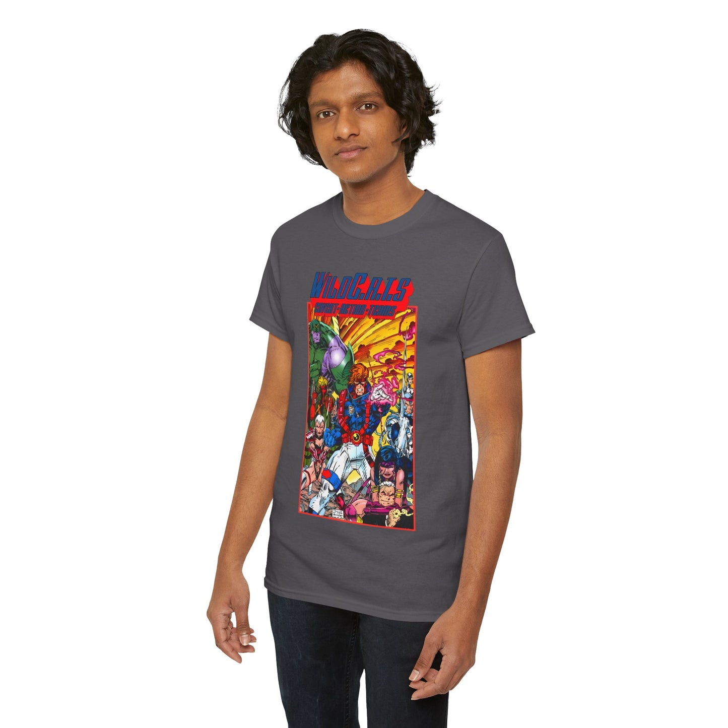 Wildcats T-Shirt - Jim Lee Art - WildC.A.T.s: Covert Action Teams - Spartan, Voice, Grifter, Zealot, Emp - Image/Wildstorm/DC Comics