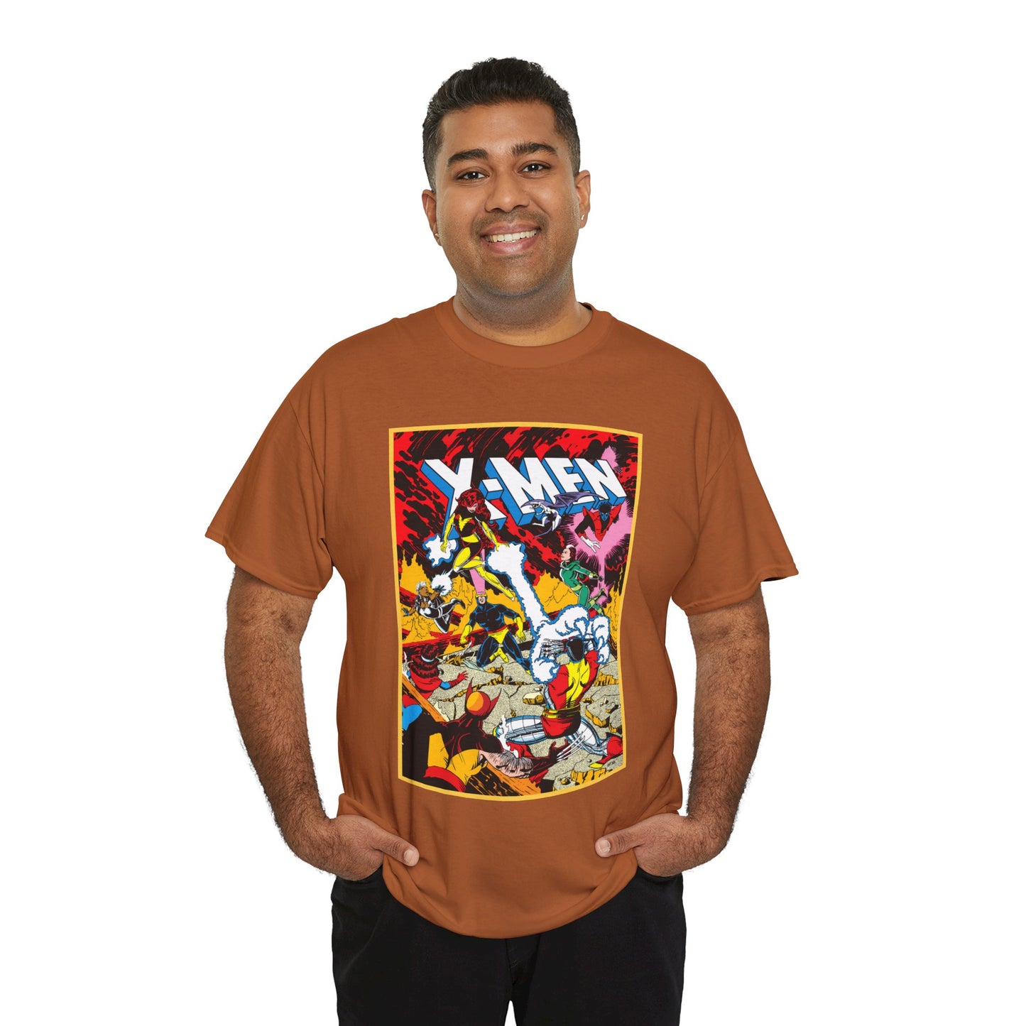 X-Men T-Shirt - Paul Smith Art - Return of Dark Phoenix - Wolverine, Colossus, Cyclops, Storm, Nightcrawler, Rogue - Marvel Comics