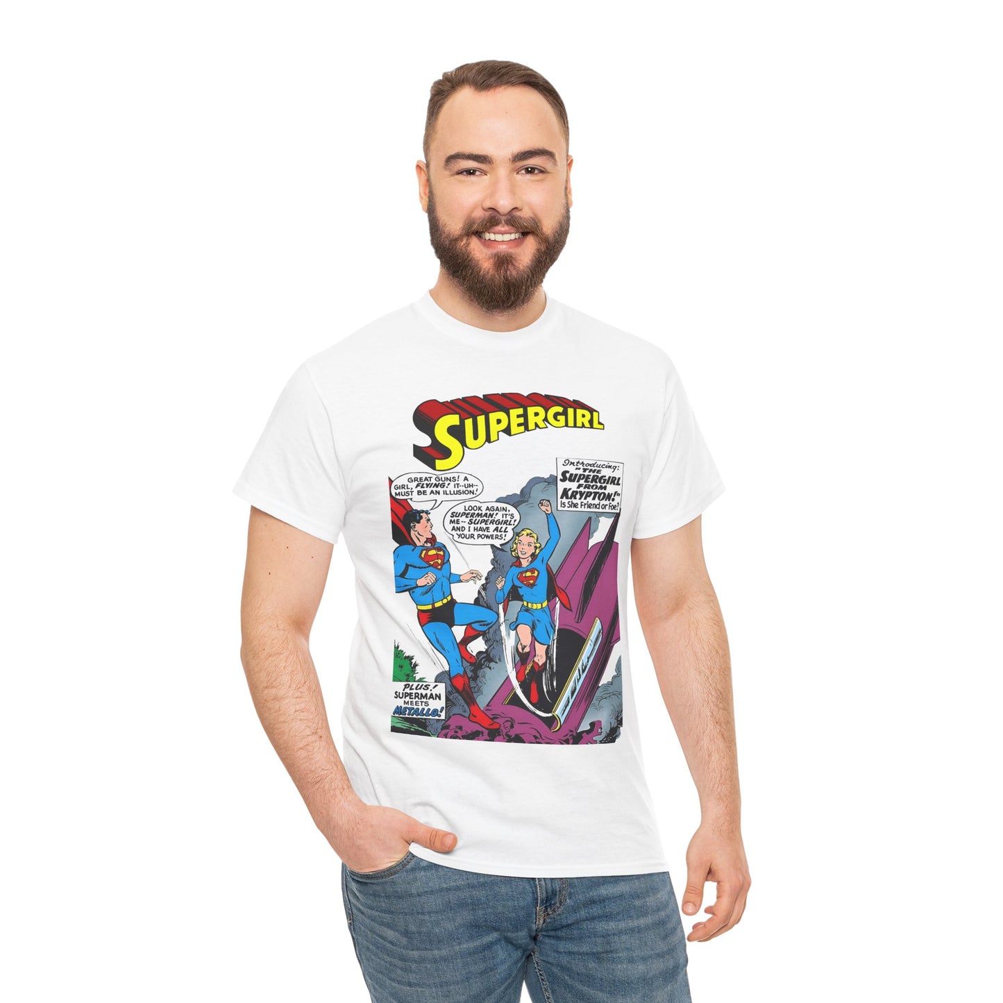 Supergirl T-Shirt - Action Comics #252 - 1st Appearance of Supergirl Cover Art - Kara from Kandor - DC Comics