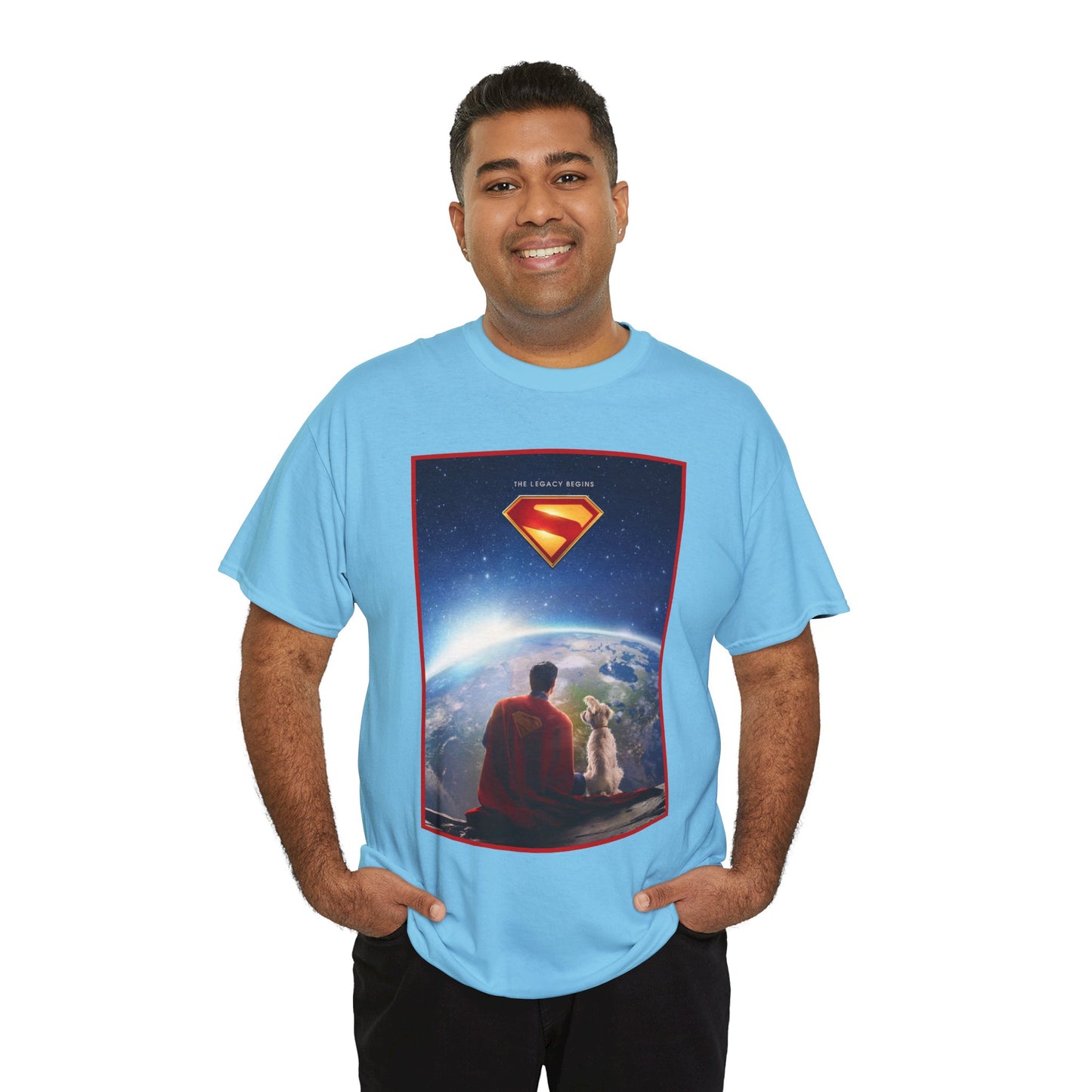 Superman Legacy T-Shirt - 2025 James Gunn Movie Scene - Clark & Krypto On the Moon - David Corenswet - DC Comics - Man of Steel