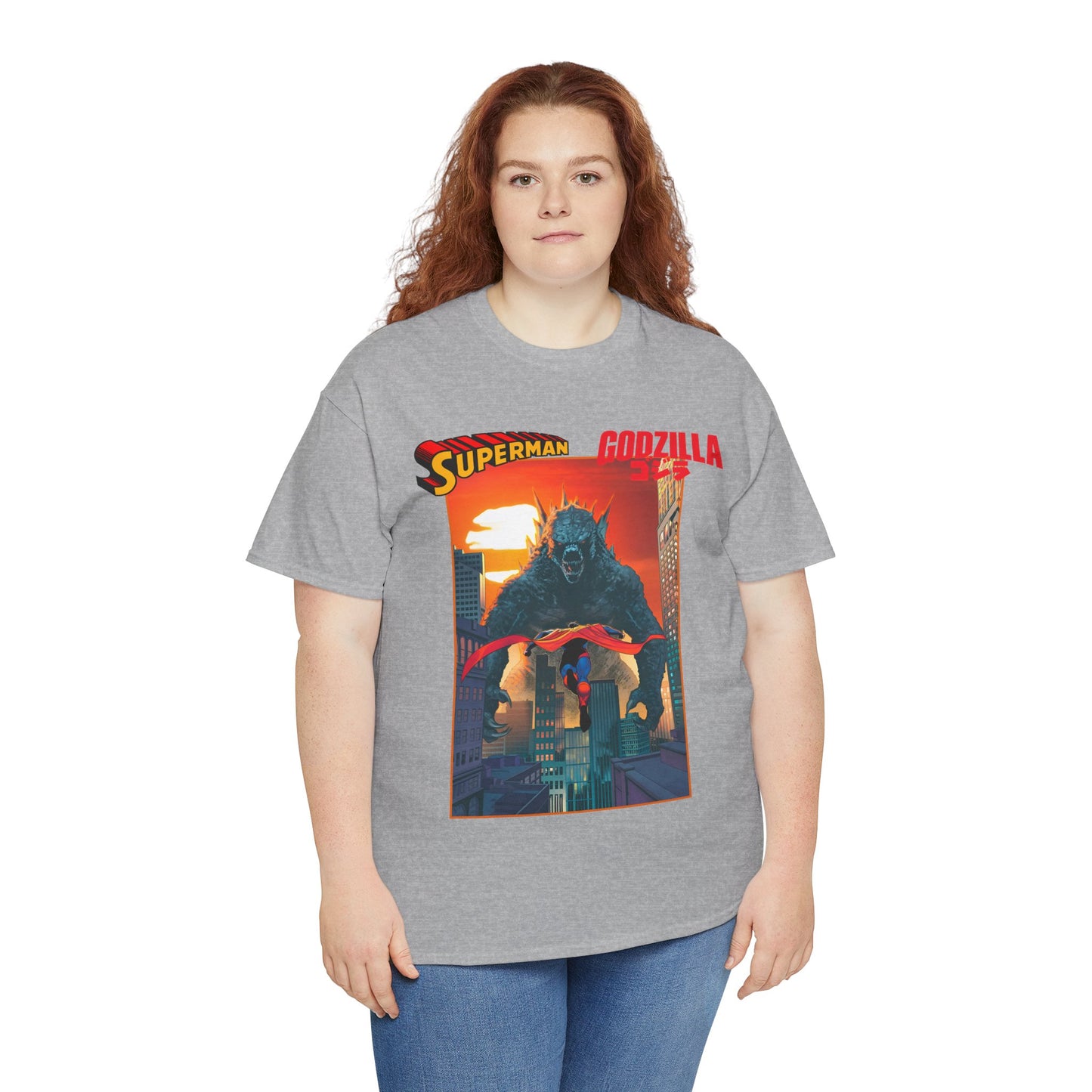 Superman Vs Godzilla T-Shirt - DC Comics - Man of Steel Vs the King of the Monsters