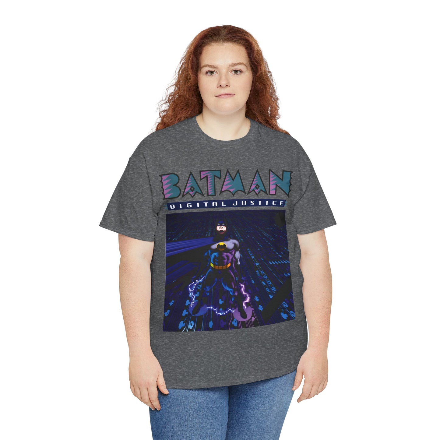 Batman Digital Justice T-Shirt - Pepe Moreno Computer Generated Art - Graphic Novel - Gotham City, Bruce Wayne - DC Comics