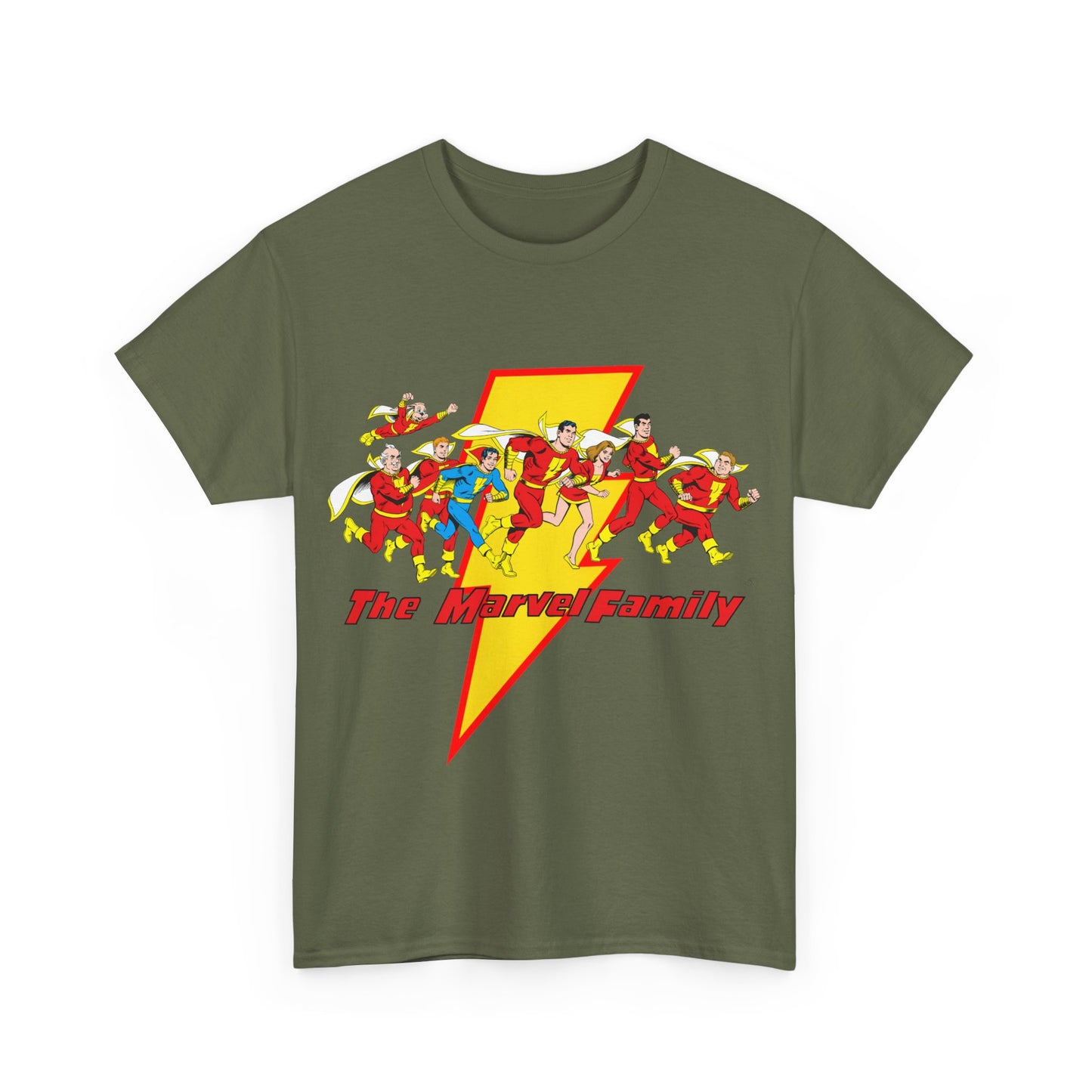 Marvel Family T-Shirt - Shazam - DC Comics - Mary Marvel, Hoppy the Marvel Bunny, Uncle Marvel, Captain Marvel Jr - DC Who's Who Art