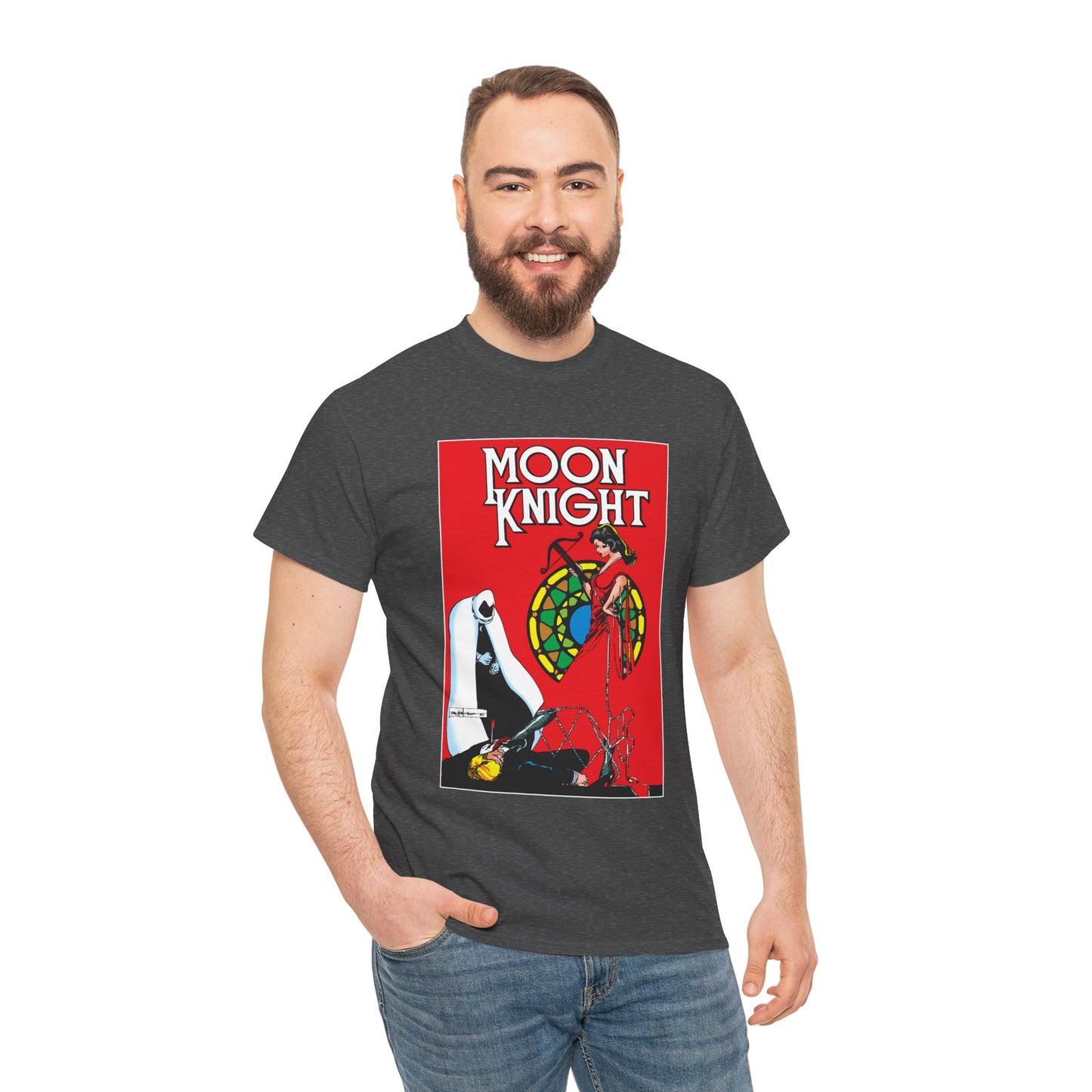 Moon Knight T-Shirt - Bill Sienkiewicz Art - Marc Spector - Marvel Comics - Khonshu