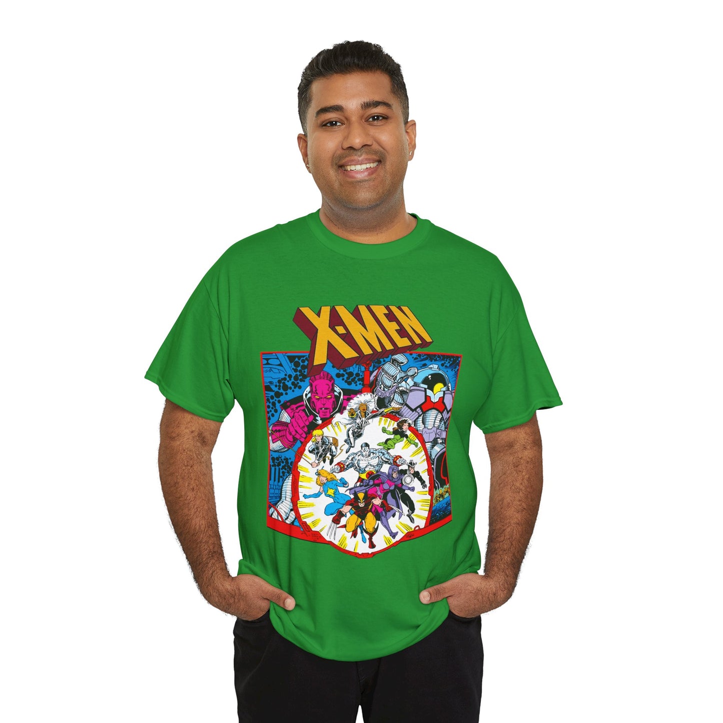 Uncanny X-Men T-Shirt - Arthur Adams Art - Wolverine, Havok, Rogue, Colossus, Psylocke, Longshot, Storm, Dazzler - High Evolutionary - Marvel Comics