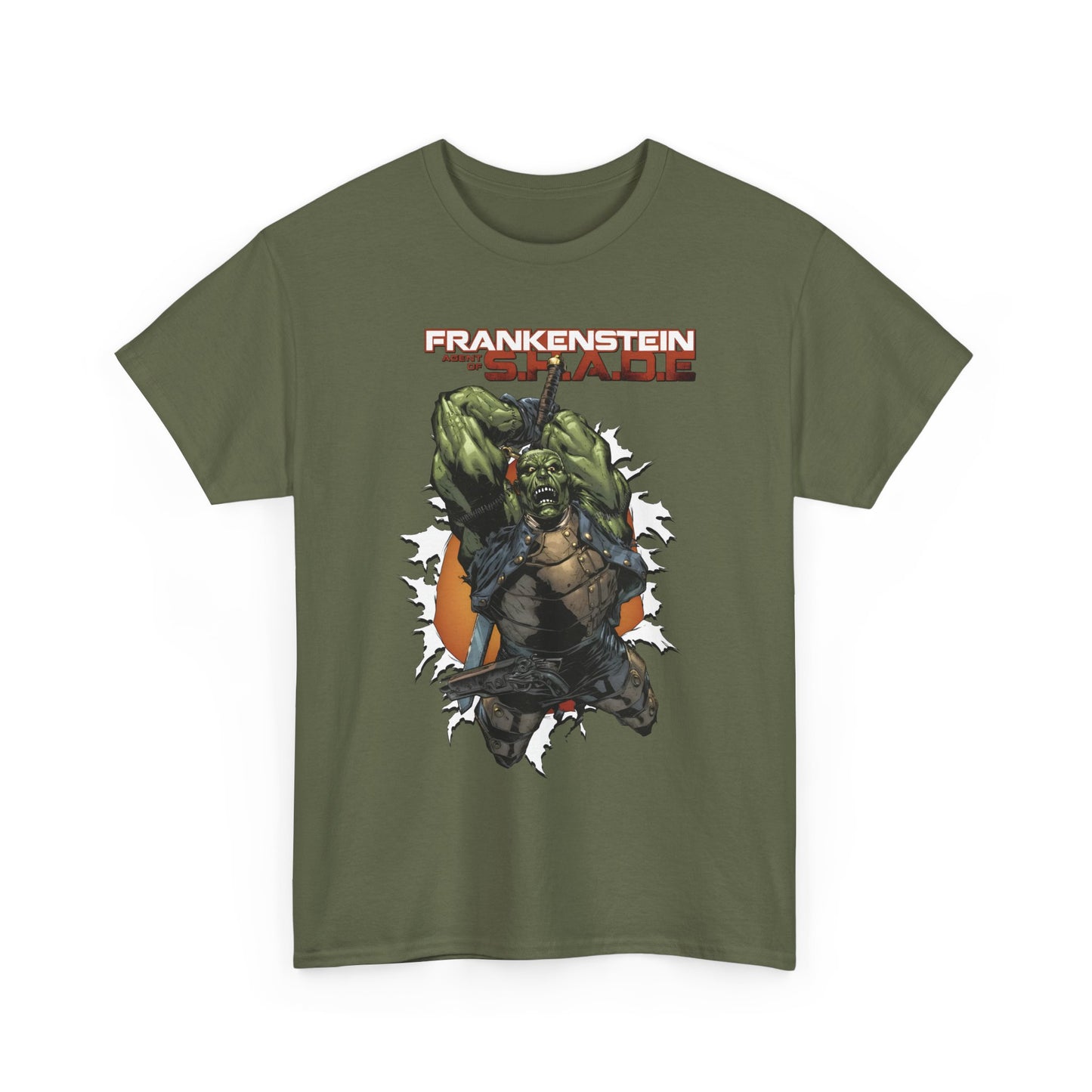 Frankenstein, Agent of SHADE T-Shirt - Alberto Ponticelli Art - New 52 Series - DC Comics