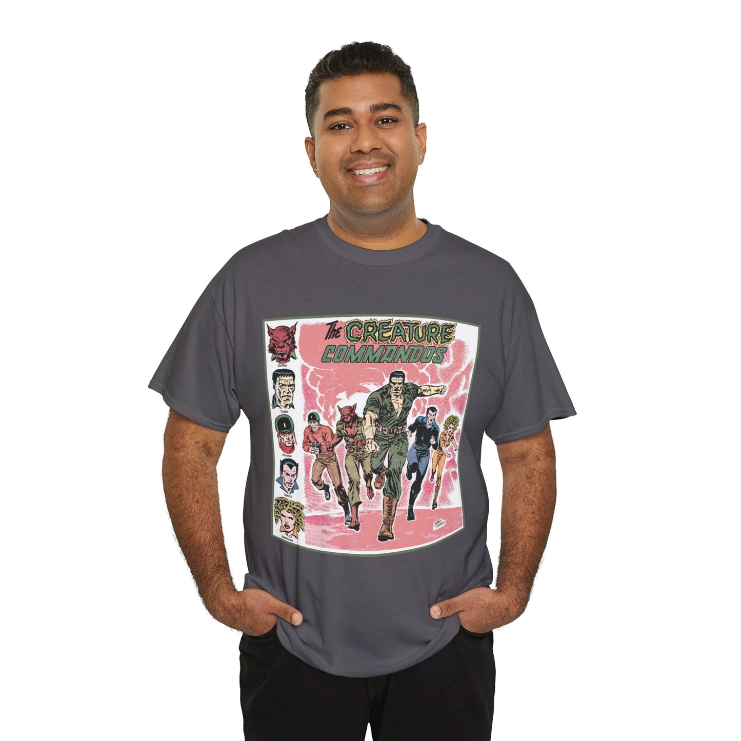 Creature Commandoes T-Shirt - Jerry Ordway Art - Medusa, Velcro, Shrieve - DC Comics Who's Who Art - Inspiration for James Gunn Series