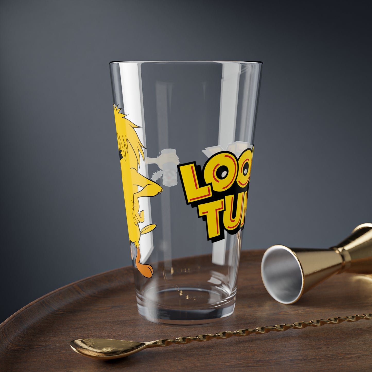 Monster Tweety & Sylvester the Cat Pint Glass, 16oz - Popular Looney Tunes Cartoon Characters - WB Animation