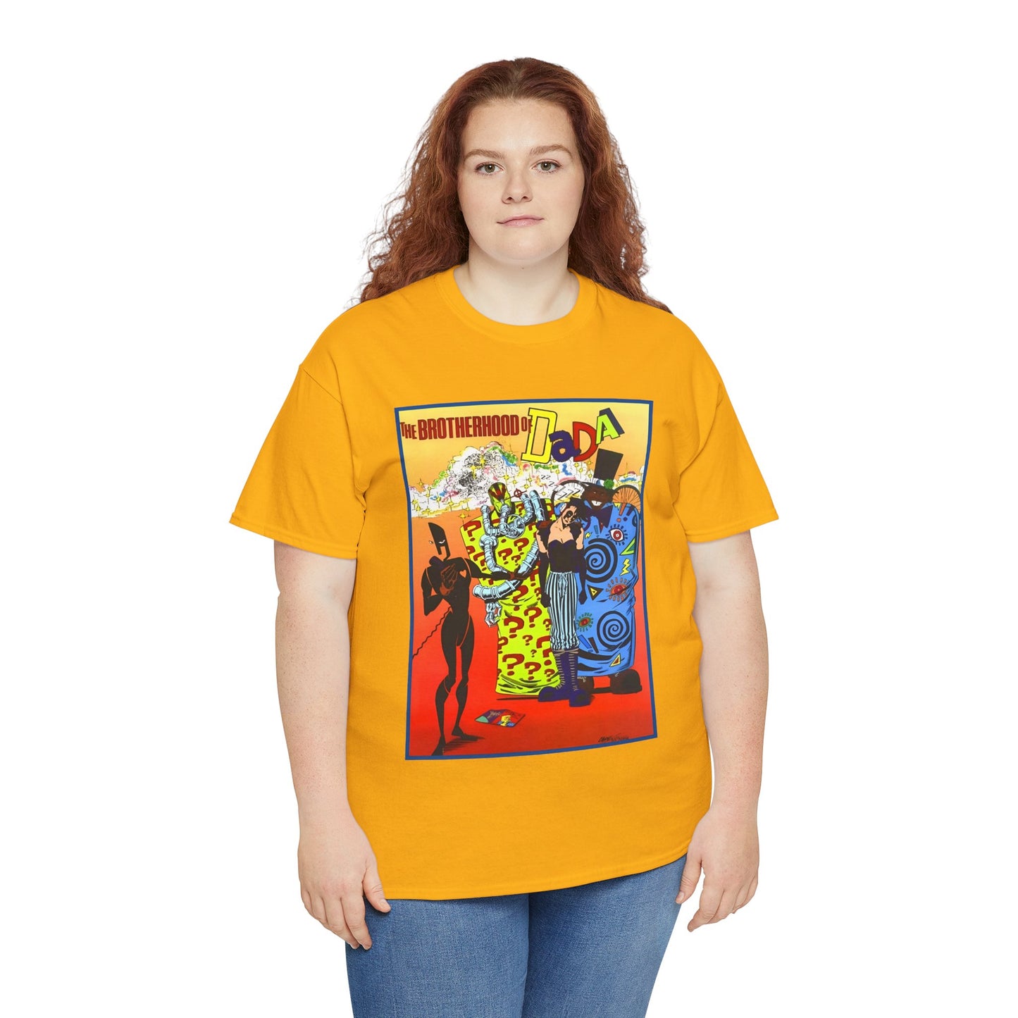 Brotherhood of Dada T-Shirt - Doom Patrol Foes - Mr Nobody, Quiz, Frenzy - DC Comics, Vertigo Comics - Grant Morrison Stories